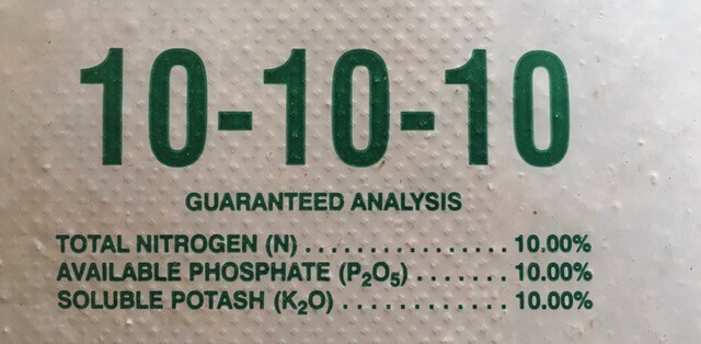 10-10-10 All purpose lawn, garden, farm and food plot fertilizer