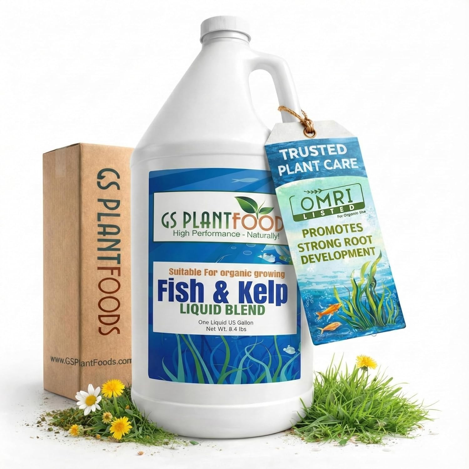 Sustainable 1 Gallon Liquid Fish & Kelp Fertilizer – Boost Soil Health Naturally