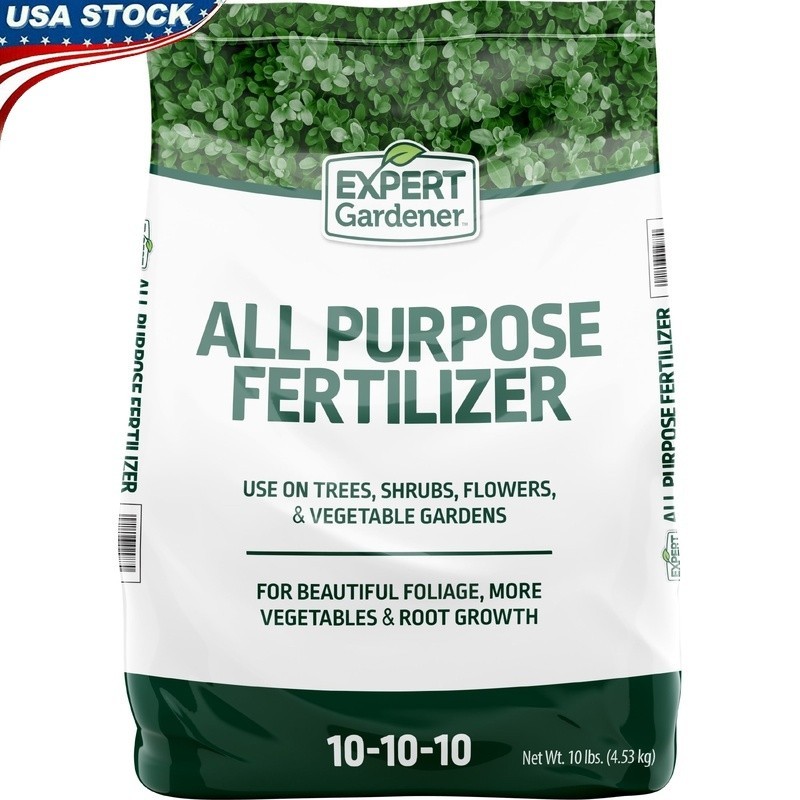 All Purpose Plant Fertilizer 10-10-10 Quick Release Trees Shrubs Flowers 10 lb