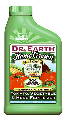 Dr. Earth 1039 Plant Fertilizer Home Grown Organic Fruits/Vegetables 3-2-2 24 oz