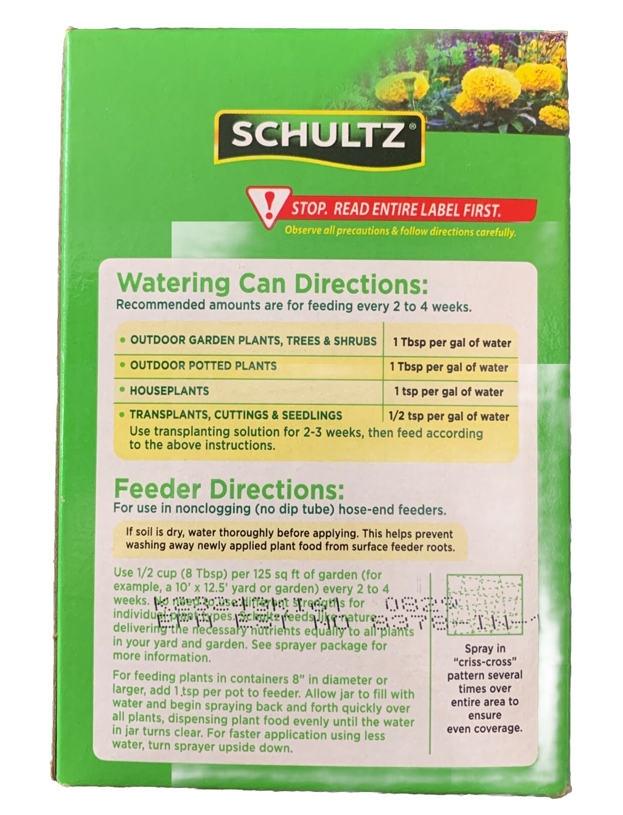 Schultz All Purpose Plant Food 20-20-20 Fast Acting Water Soluble 1.5 Lb