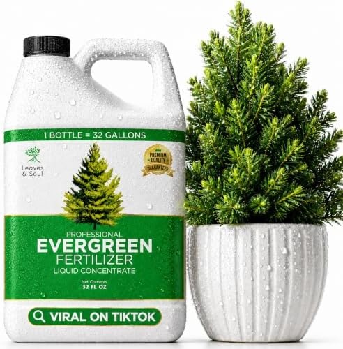 Leaves and Soul Evergreen Tree Fertilizer 32 oz, Professional Liquid Evergree…