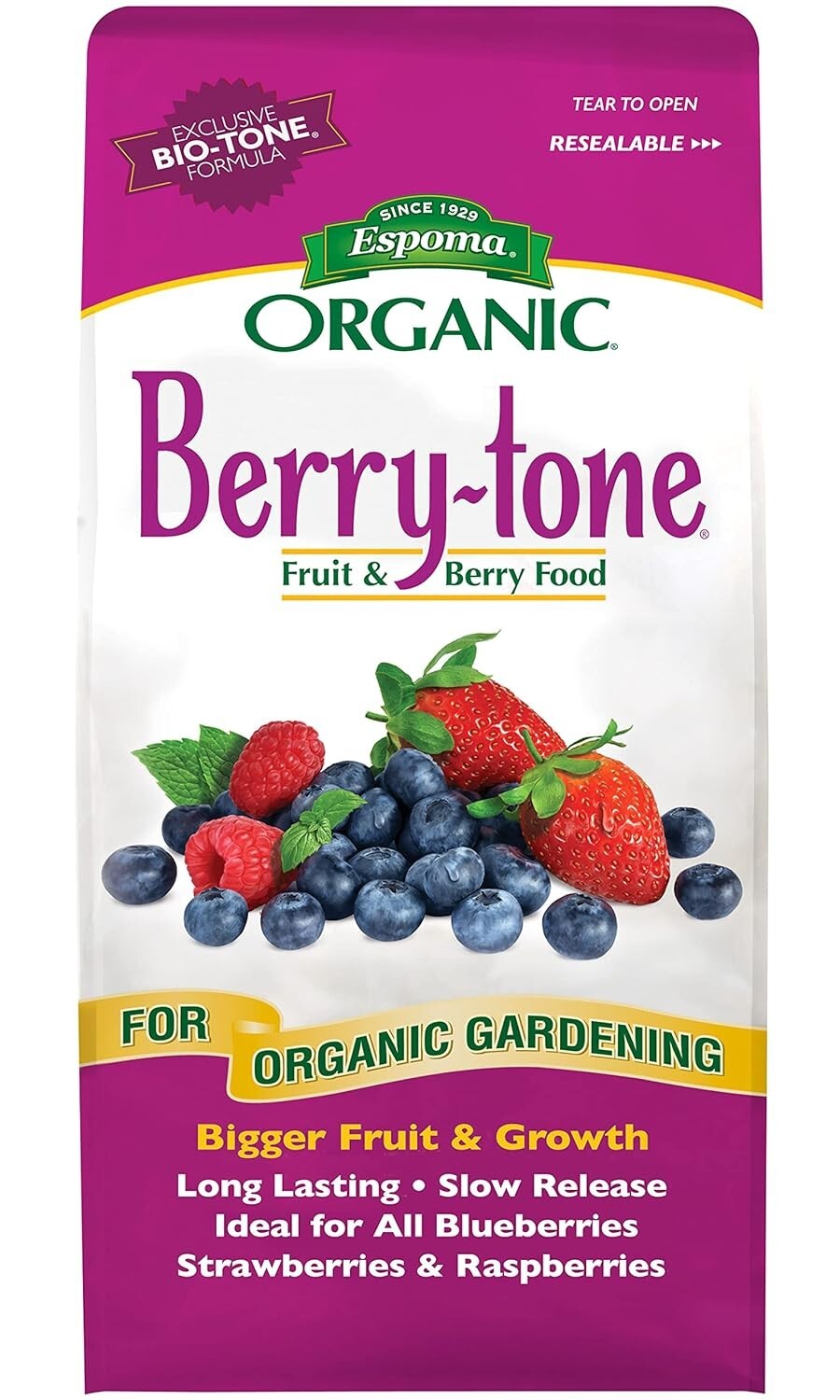 Espoma BR4 Berry-Tone 4 lb 4-3-4 Natural Organic Fertilizer Plant Food -12 Pack