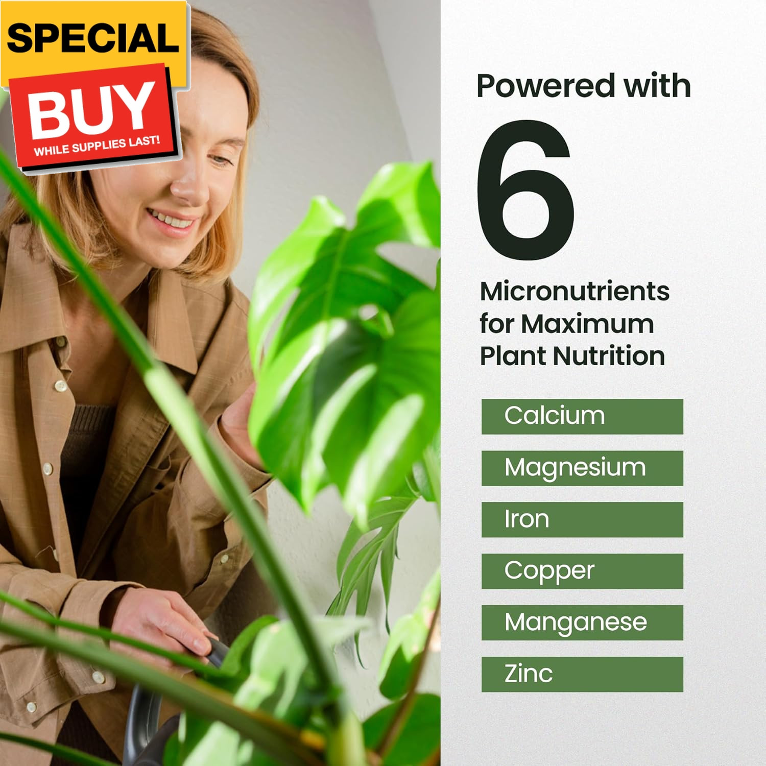 16oz Monstera Plant Food – Makes 96 Gallons of Monstera Fertilizer, Liquid Indoo