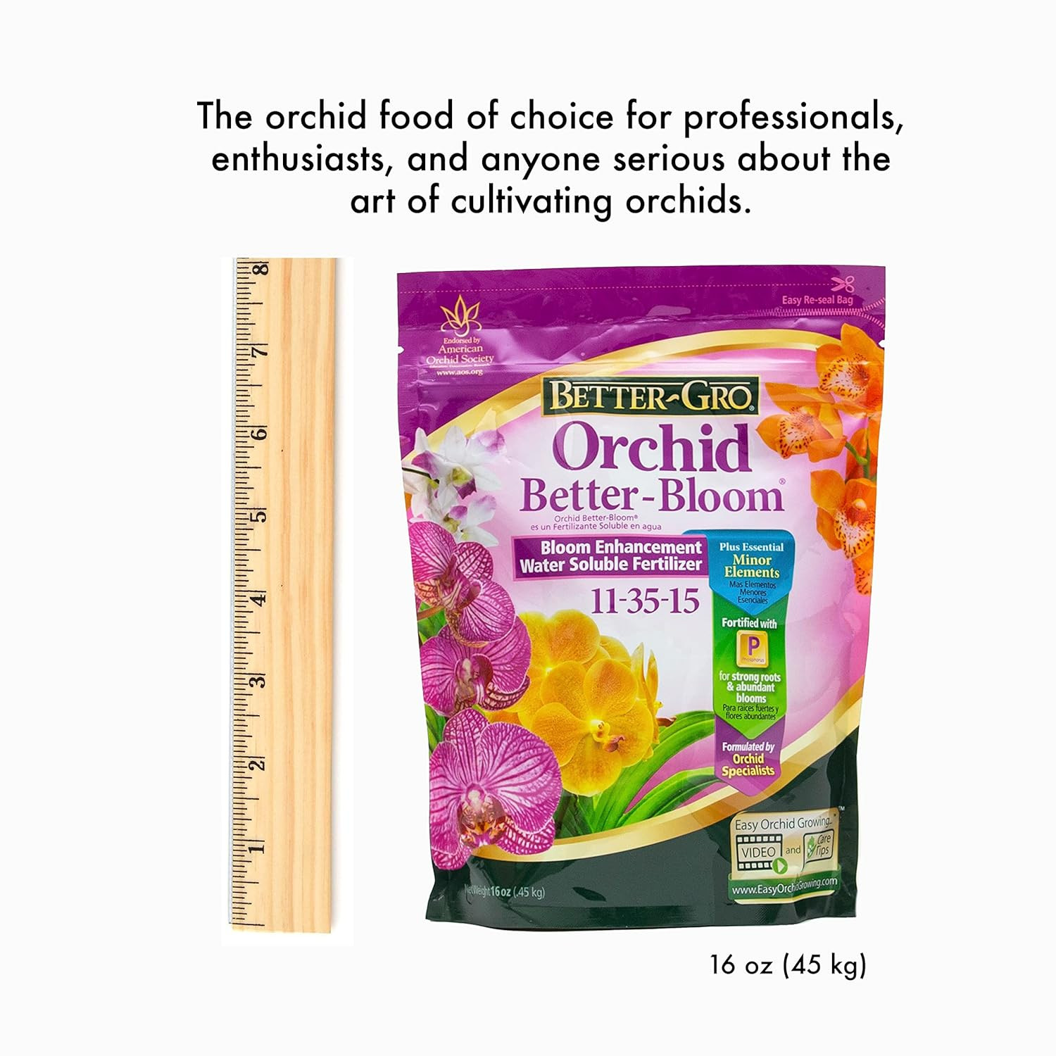 Sun Bulb Company 8305 Better GRO Orchid plus Bloom Booster Fertilizer, 16-Ounce