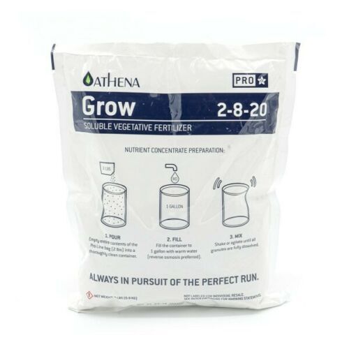 Athena Pro Line Powdered Nutrient Set Grow, Core, Bloom (1 EACH 2lbs POUCH)