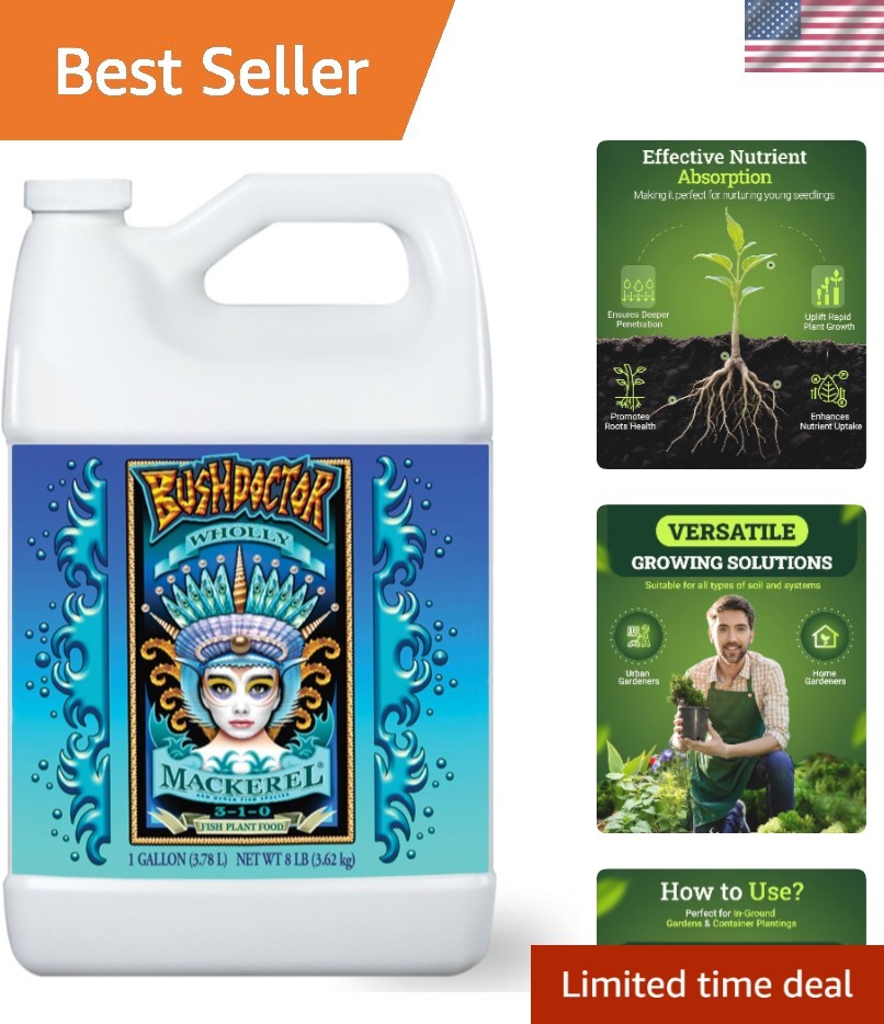 Bush Doctor Wholly Mackerel Fish Fertilizer, Fx14113 – Liquid Plant Nutrient …