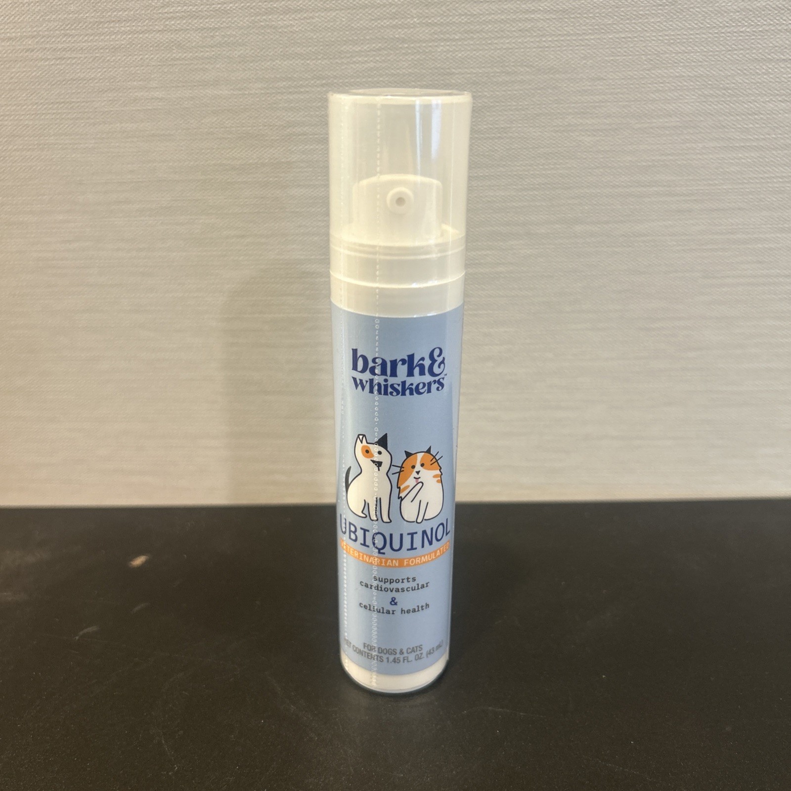 Bark & Whiskers Ubiquinol Liquid Pump for Dogs & Cats, 1.45 Fl. Oz Best by 10/25