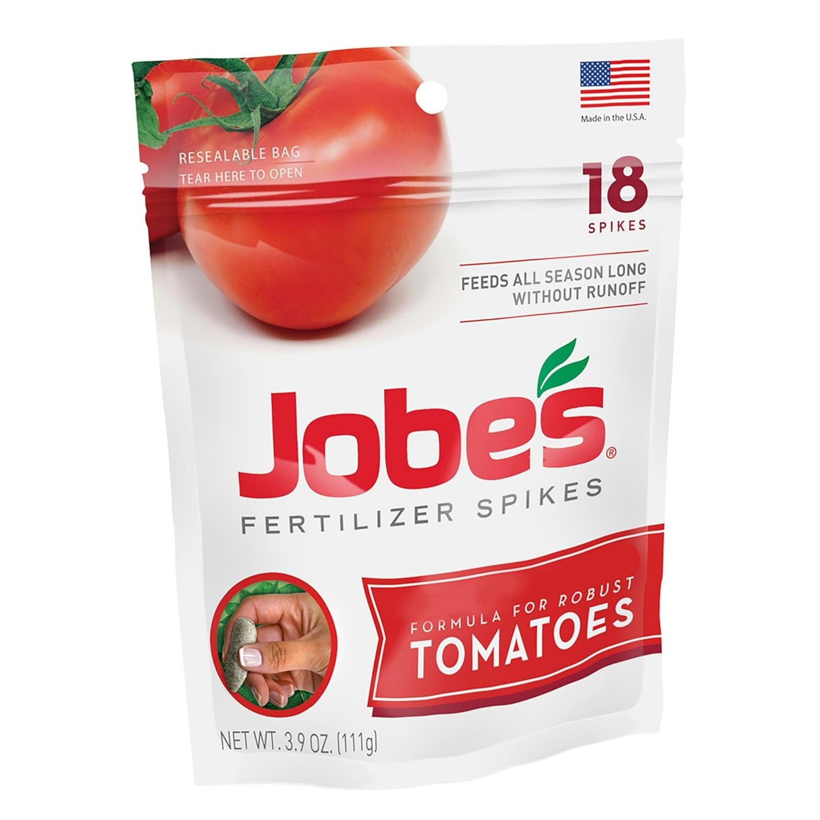 Jobe’s Slow-Release Fertilizer Spikes 6-18-6 for Tomatoes, 18 Count