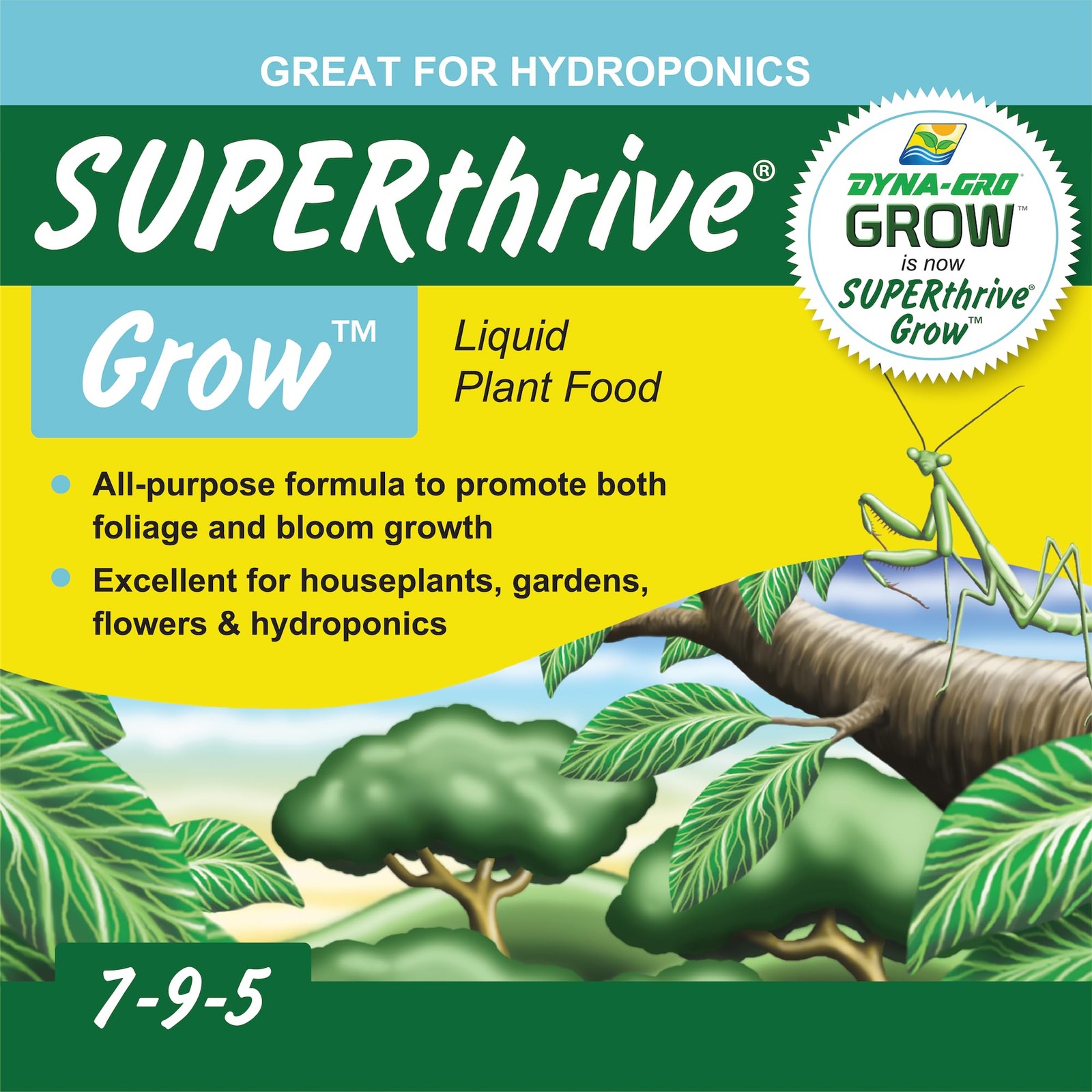 719005 Gro-100 Grow 7-9-5, 1-Gallon Plant Food, 1 Gallon, 1 Gal
