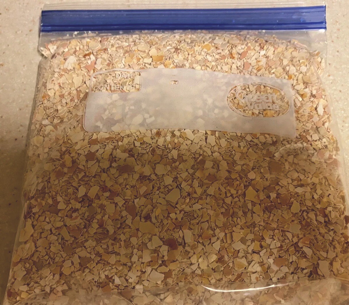1 Pound Baked Hand-Crushed Organic Egg Shells From Free Range Chickens