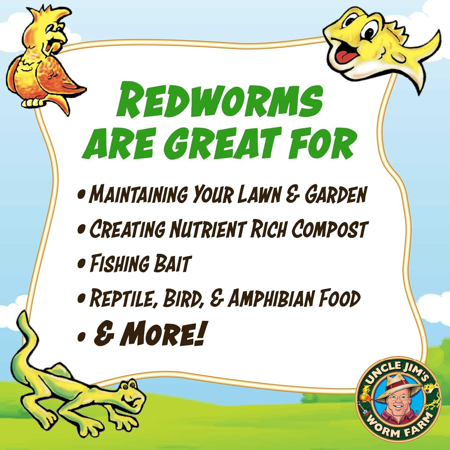 500 Count Red Wiggler Composting Worms Mix for Garden Soil or Fishing | Starter