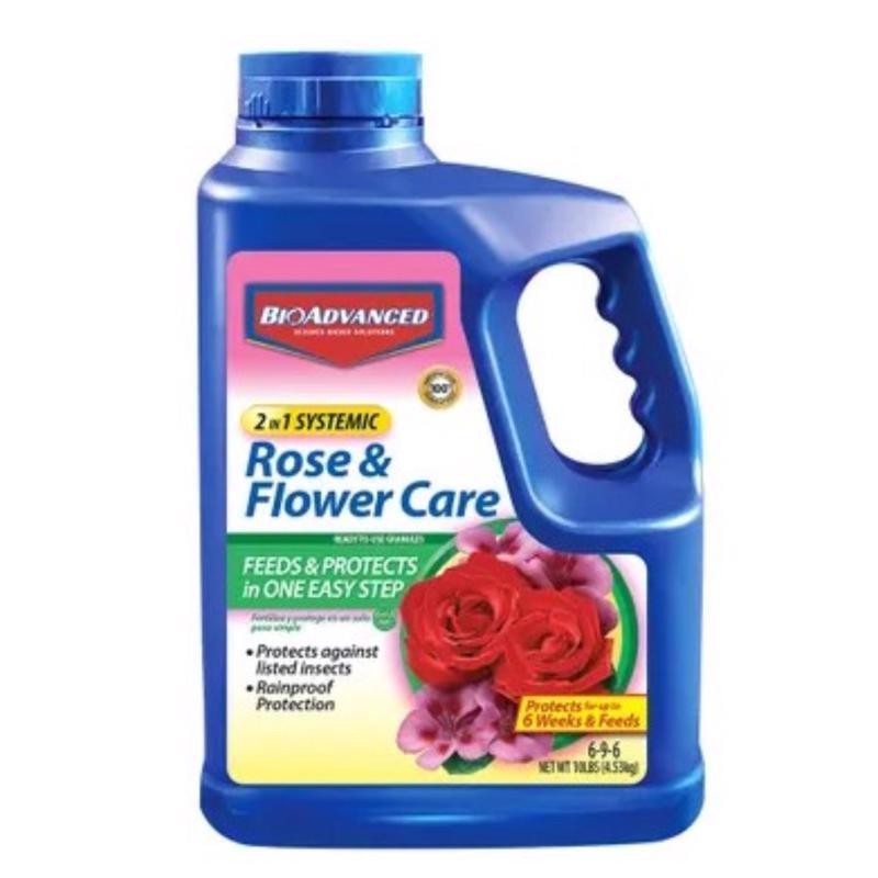 BioAdvanced 2-In-1 Systemic Rose & Flower 10lb Granules Plant Food
