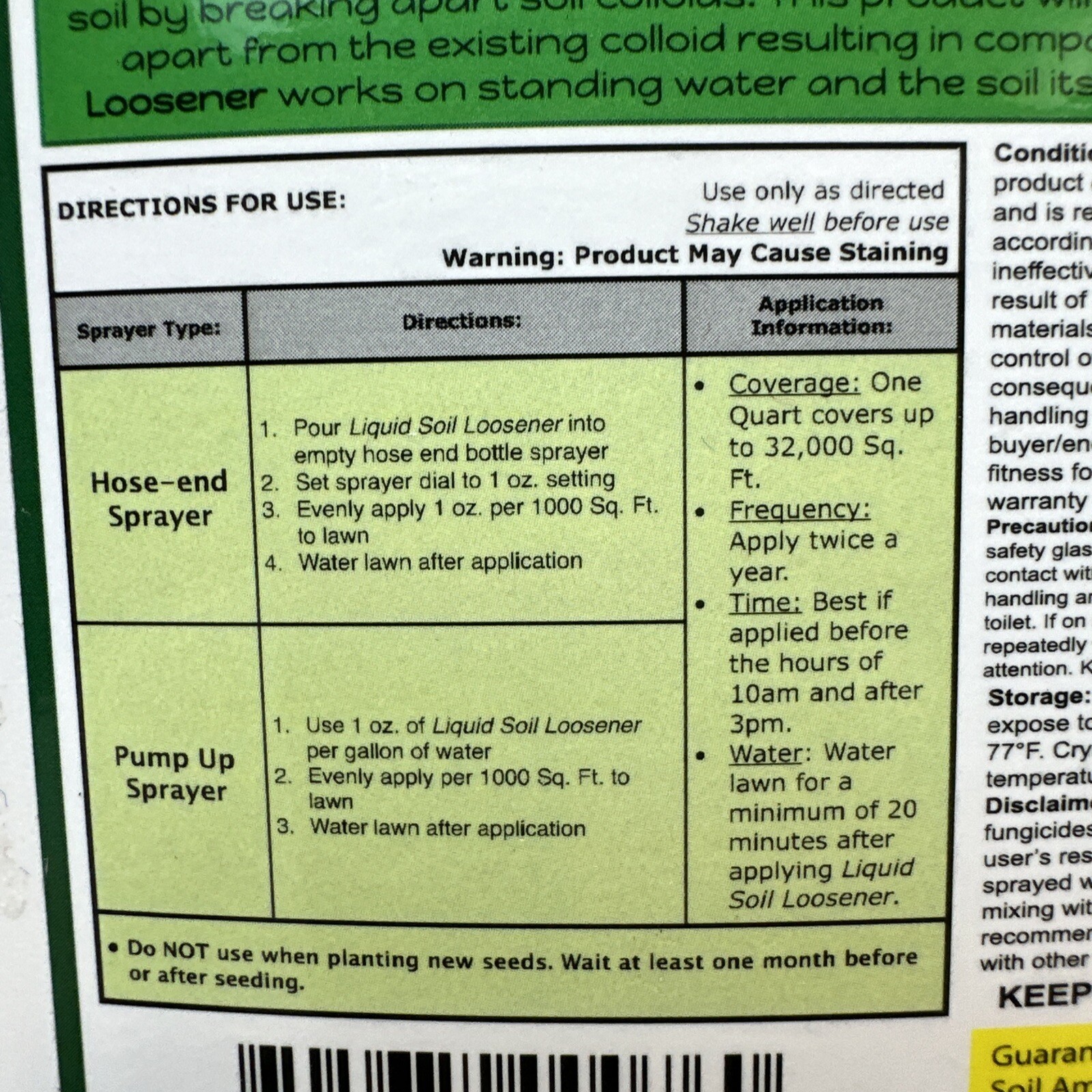 Simple Lawn Solutions Liquid Soil Loosener Liquid Aeration 1 Quart 32 Oz.