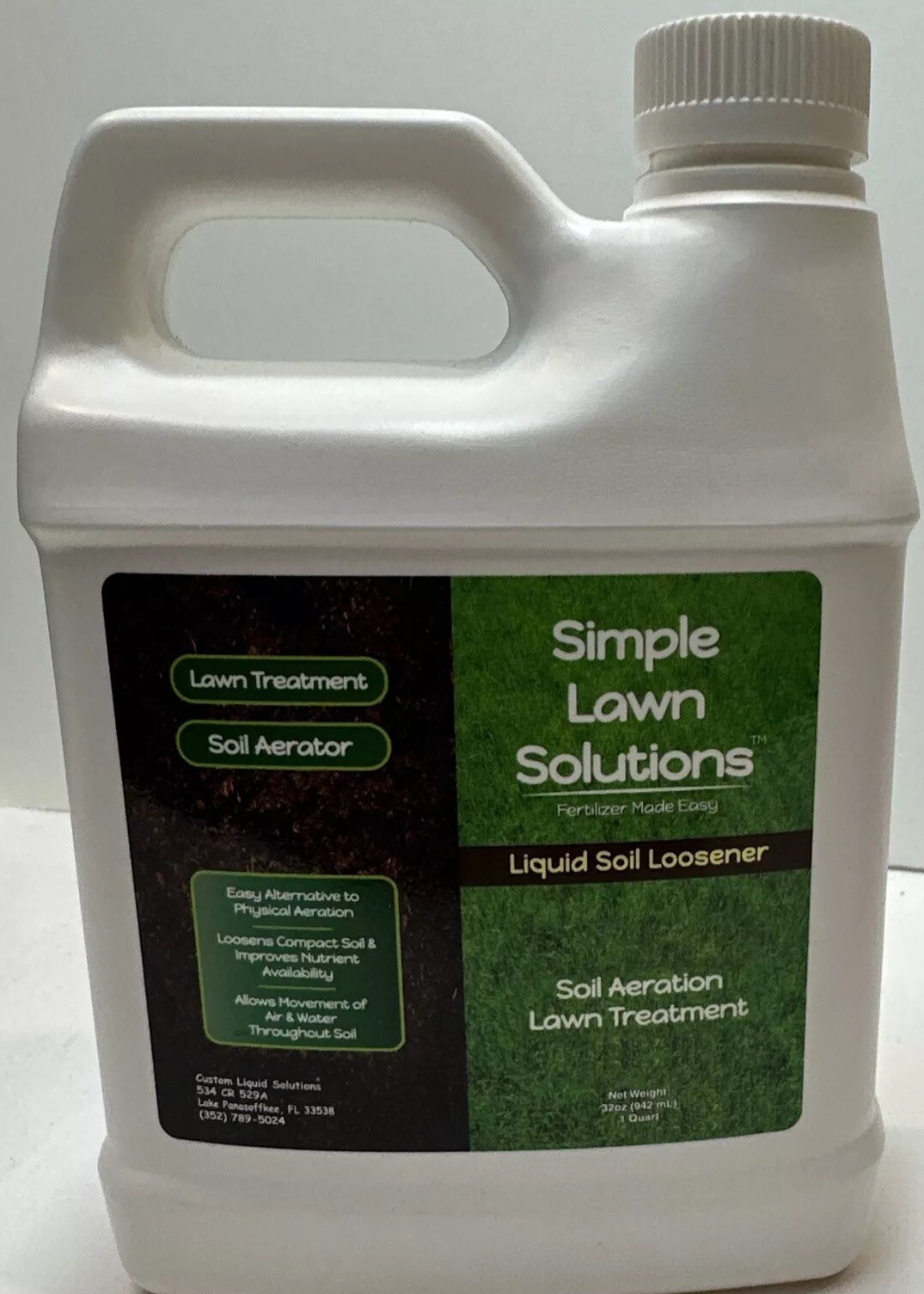 Simple Lawn Solutions Liquid Soil Loosener Liquid Aeration 1 Quart 32 Oz.