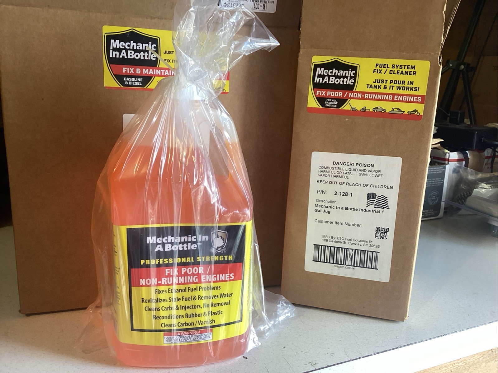 B3C 2 128 Fuel Solutions L2128-1 Mechanic In A Bottle 1 Gallon 2-128-1 2-4 Cycle