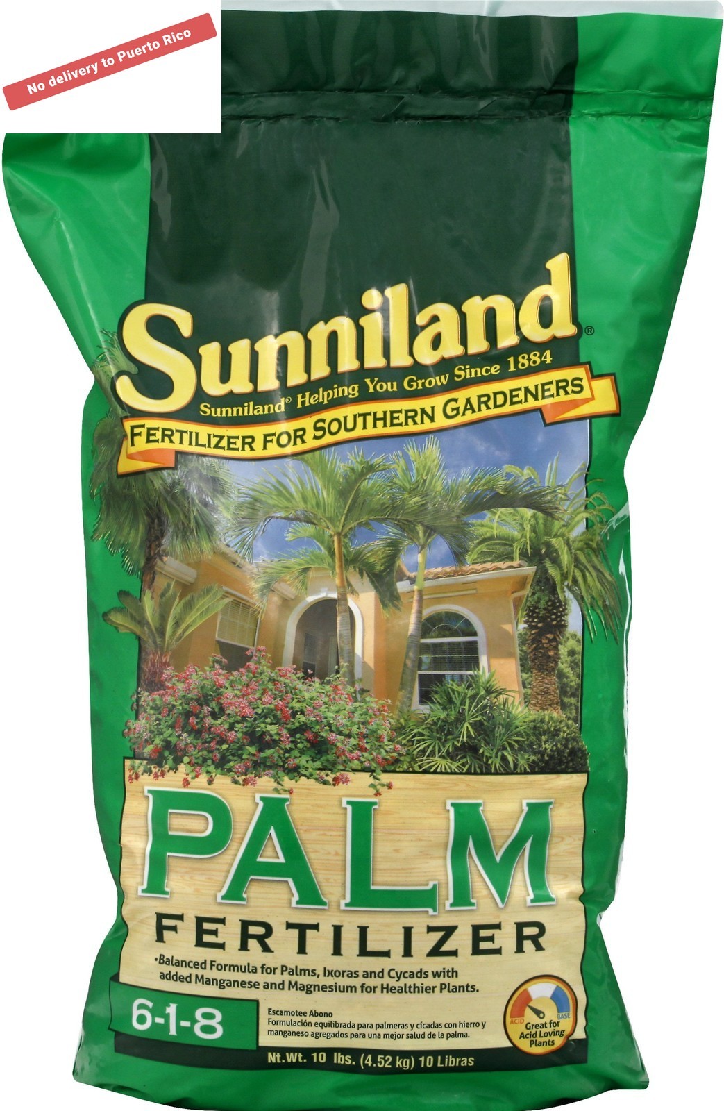 Palm Tree Fertilizer, 6-1-8, 10 lb. Bag Fast delivery
