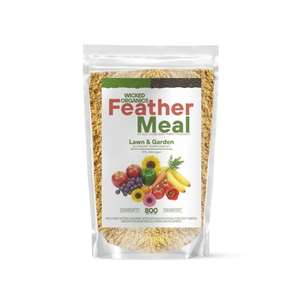 Old Cobblers Farm™ Wicked Organics Feather Meal – Boost Growth & Green Foliage