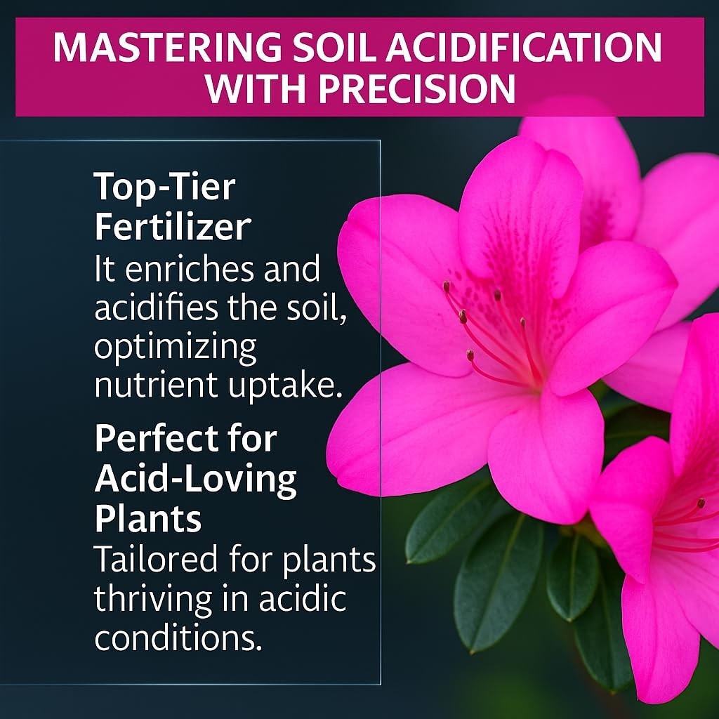 Premium 8-4-8 Acidic Fertilizer for Hydrangeas – Iron & Sulfur Soil Acidifier –