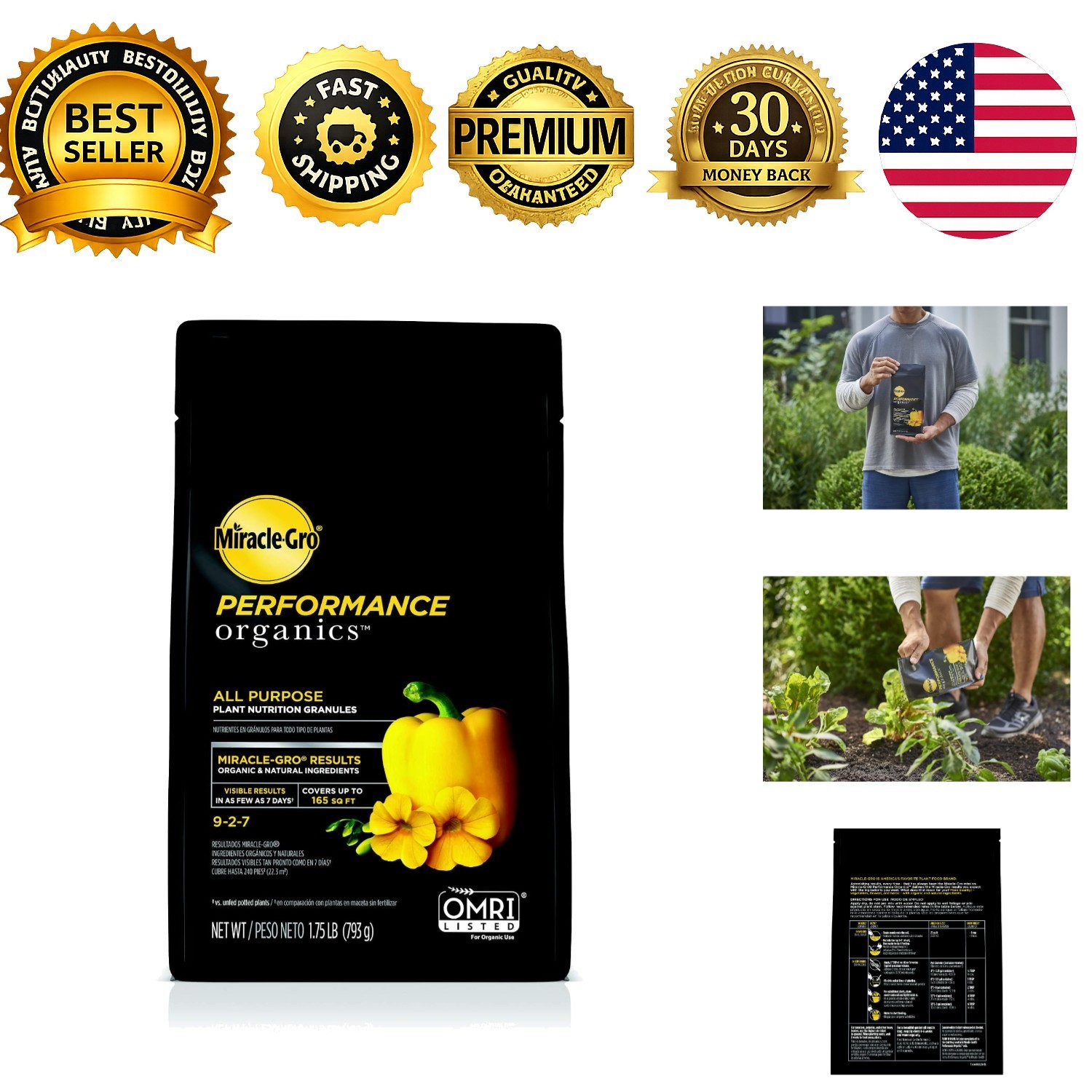 Performance Organics All Purpose Plant Nutrition Granules 1.75 lb Organic