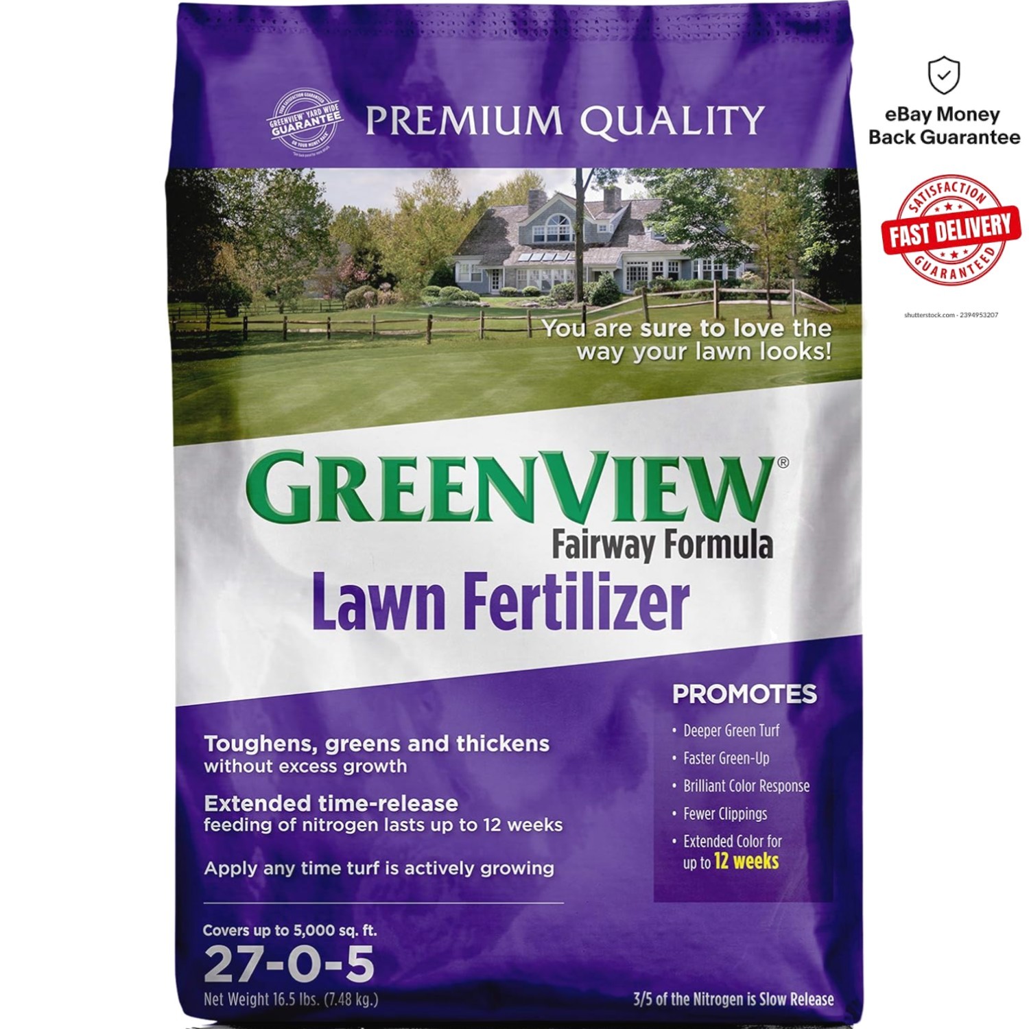 Fairway Formula Lawn Fertilizer – 16.5 lb Granules for Lush 5,000 Sq. Ft. Lawns