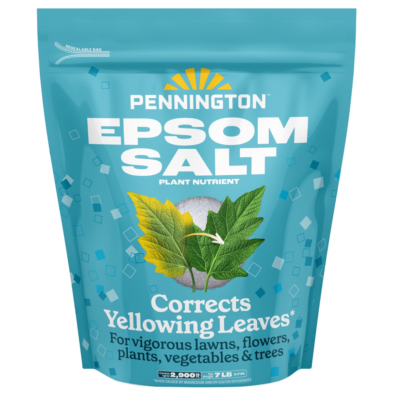 Pennington 397606 Epsom Salt Plant Nutrient, 7 lb 7 lb, White