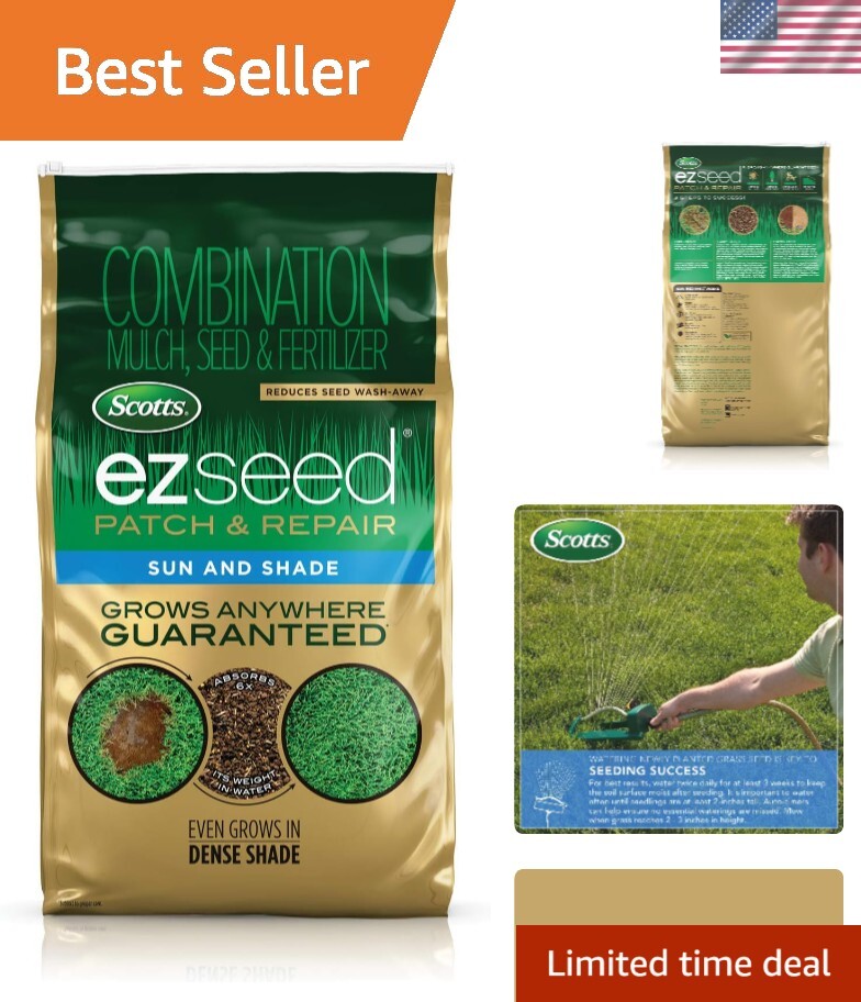 All-in-One Lawn Repair Solution: 10 lbs. Sun & Shade Grass Seed & Fertilizer Mix