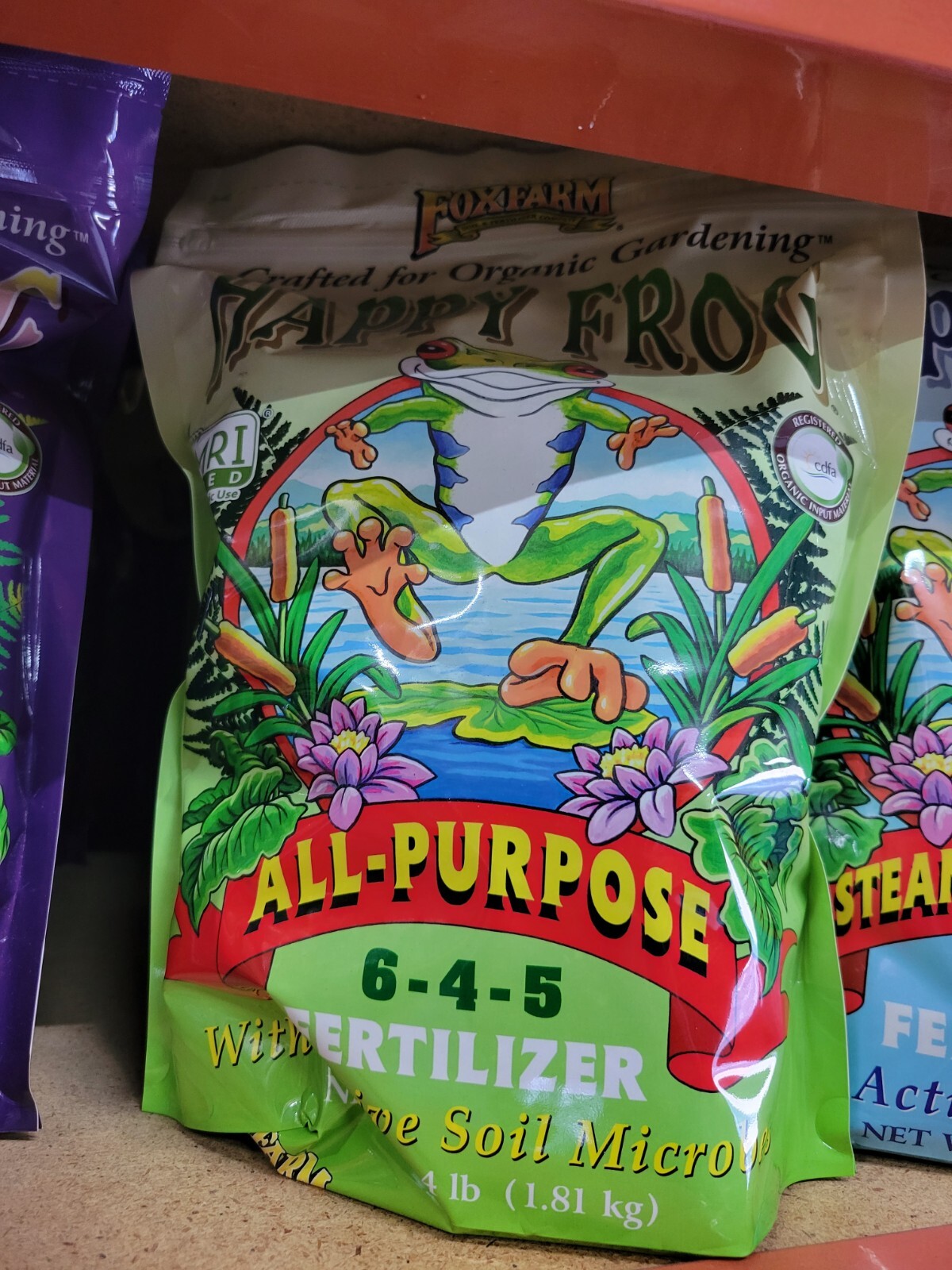 Fox Farm Happy Frog Crafted For Organic Gardening 4 Lbs. All Purpose Blend 6-4-5
