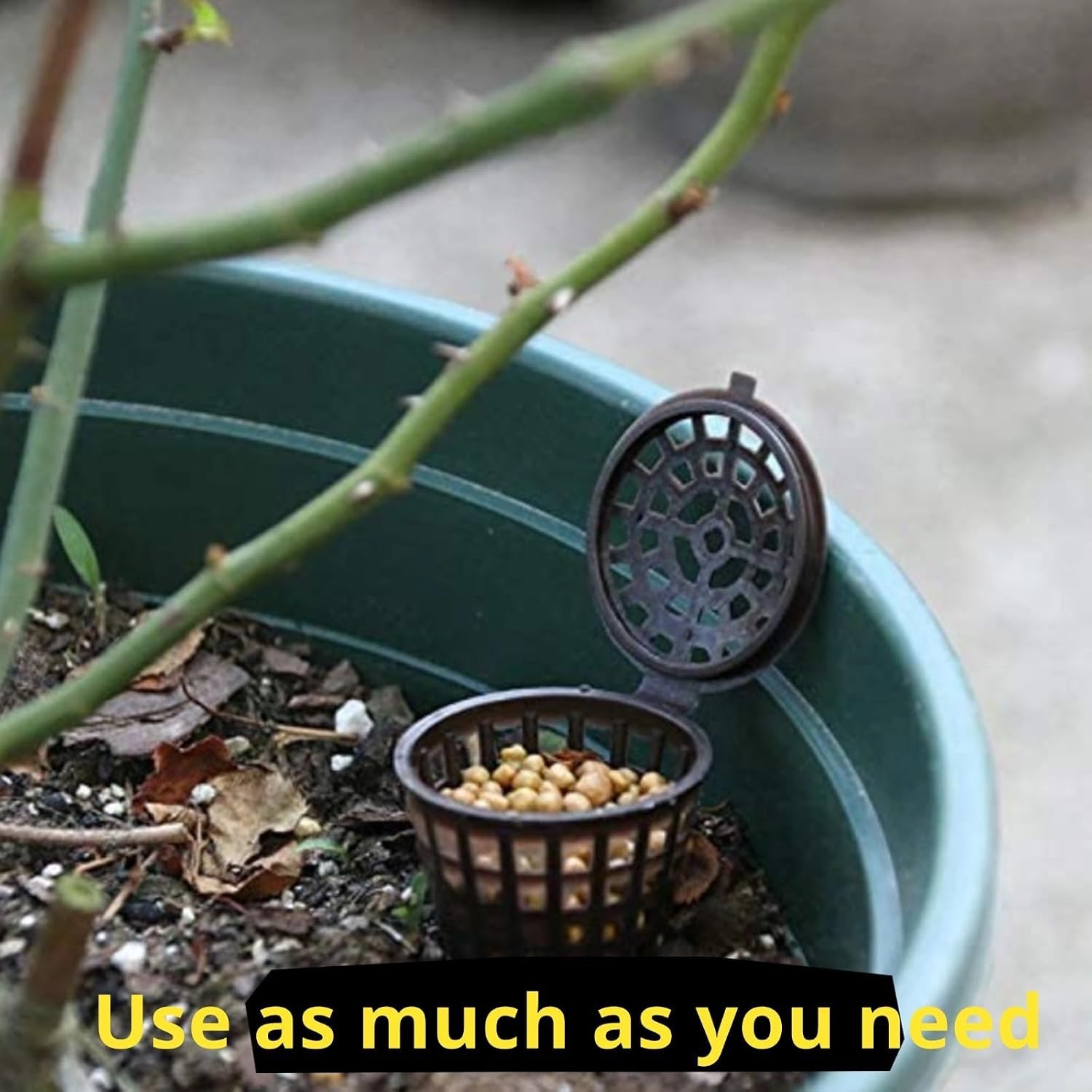 Elegant Black Fertilizer Basket Boxes – 10 Count for Garden Fertilization