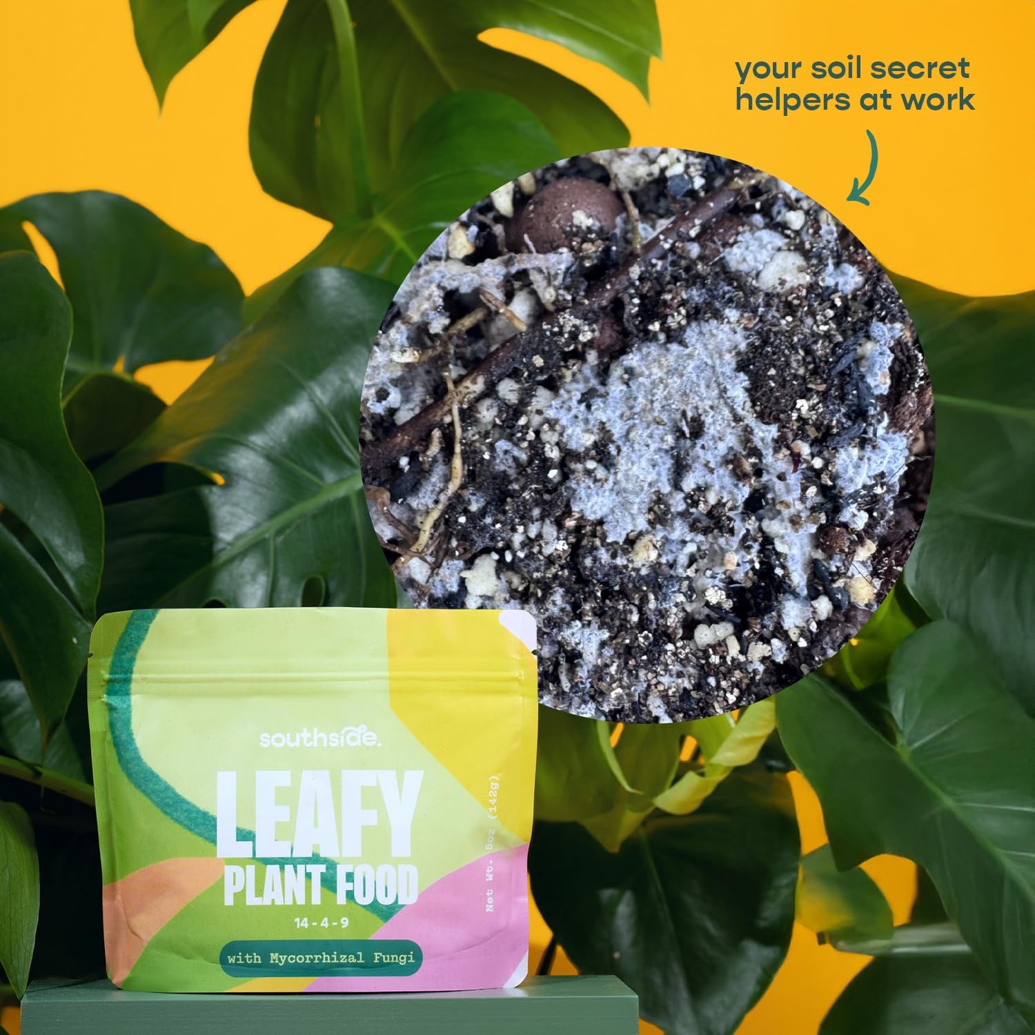 Leafy Plant Food with Mycorrhizal Fungi – Use Year-Round – Makes 200 liters