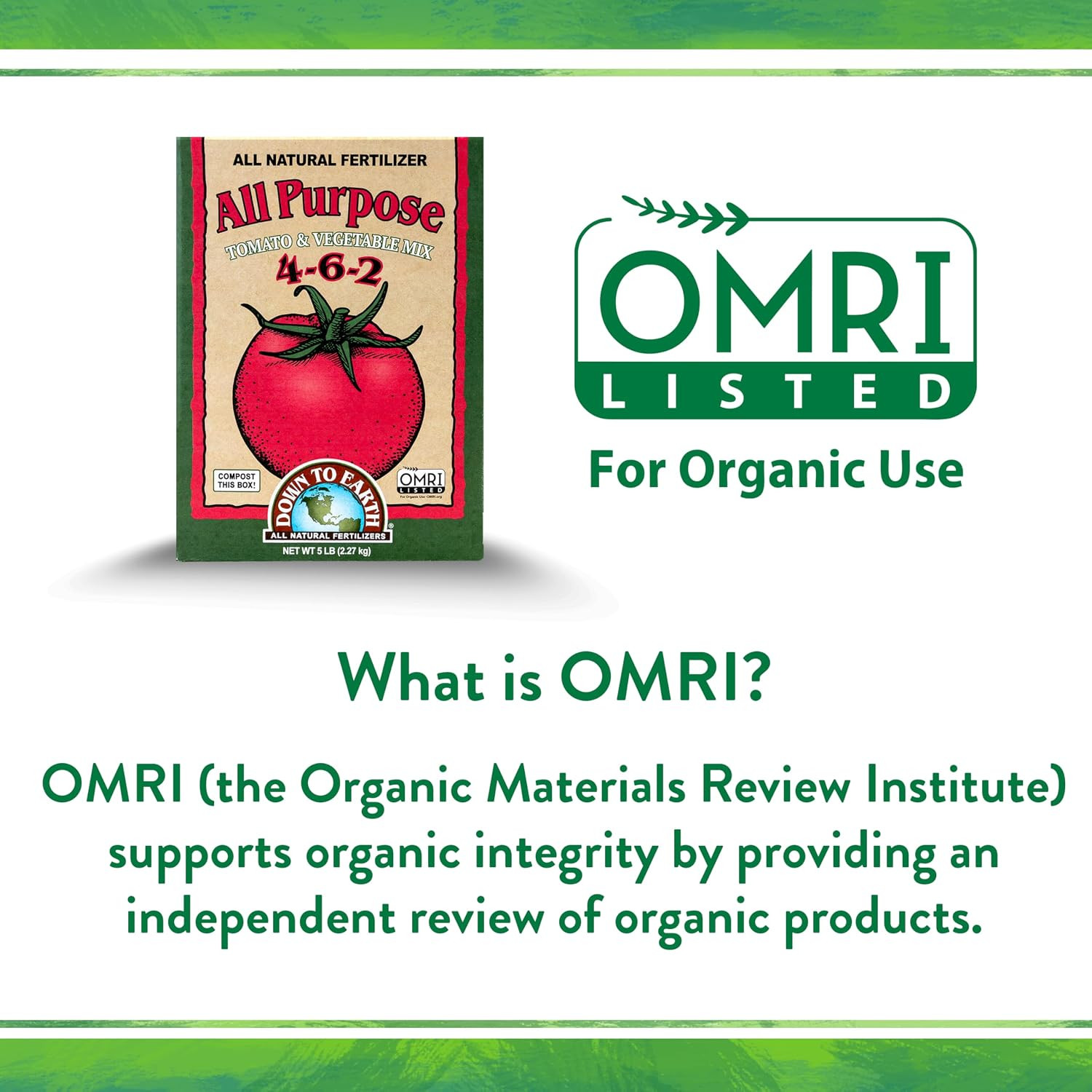 Down to Earth All Natural Fertilizers Organic All Purpose Tomato & Vegetable Mix