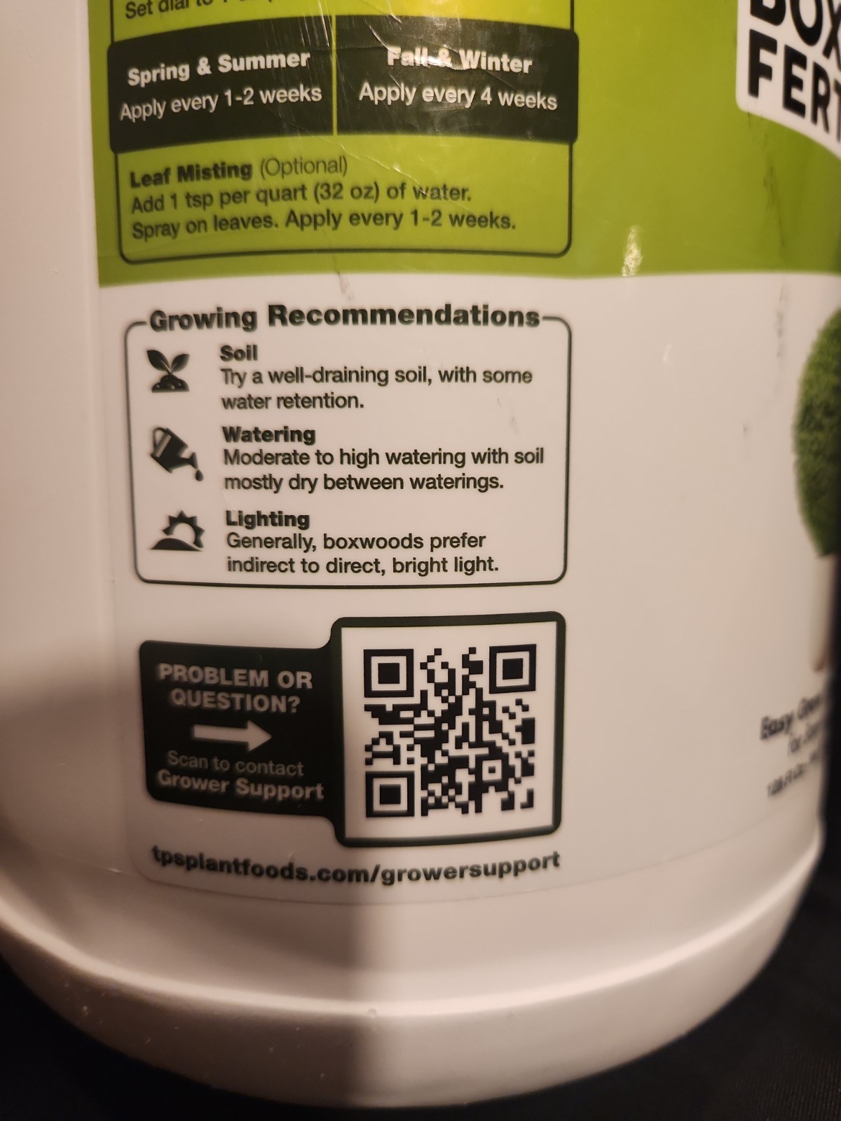 Liquid Boxwood Fertilizer Plant Food – 1 Gallon Easy Grow Formula