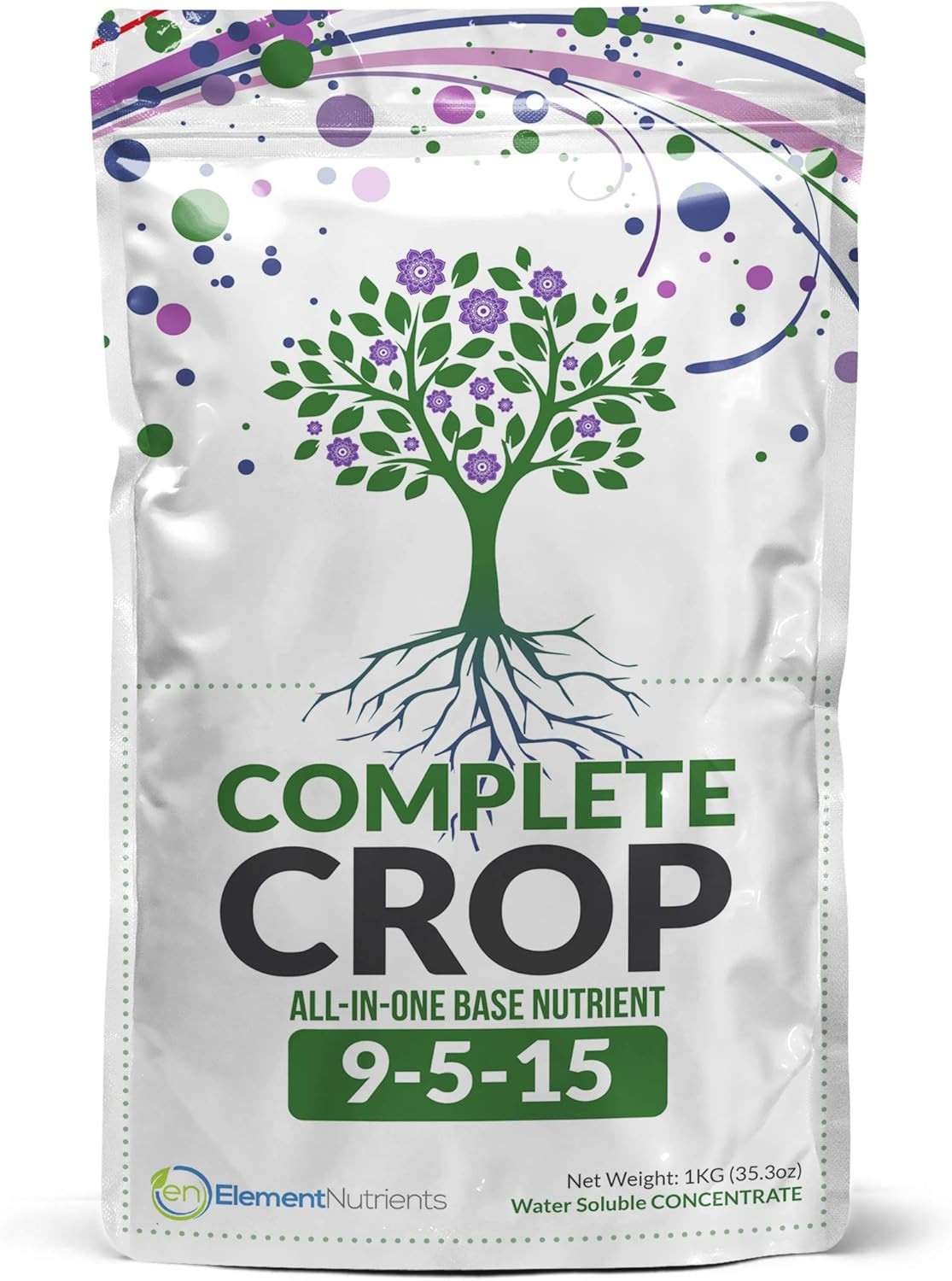 Element Nutrients Complete Crop 9-5-15 – All-In-One Plant Food Fertilizer