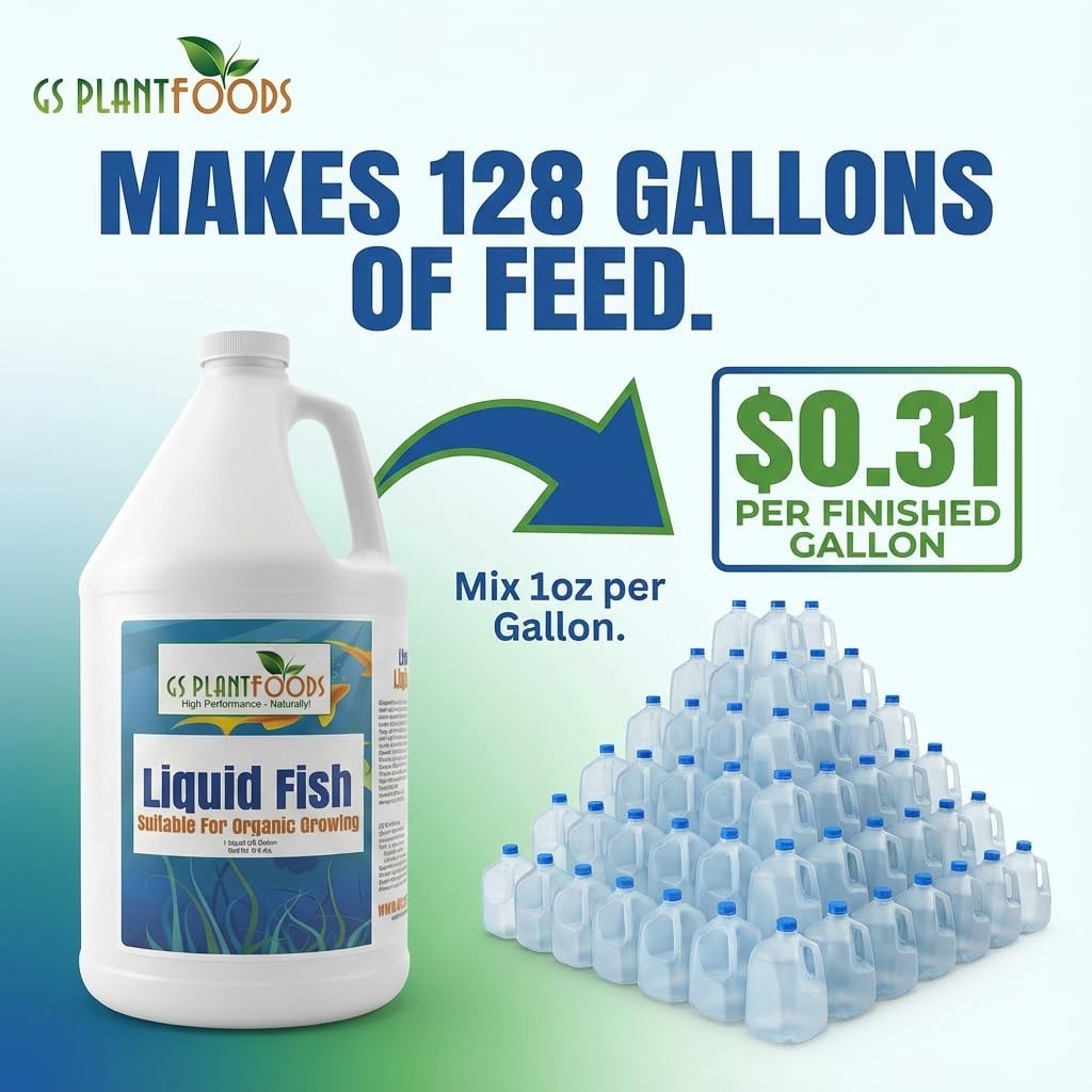 Liquid Fish Fertilizer – Organic Material Review Institute Listed 1 Gallon – …