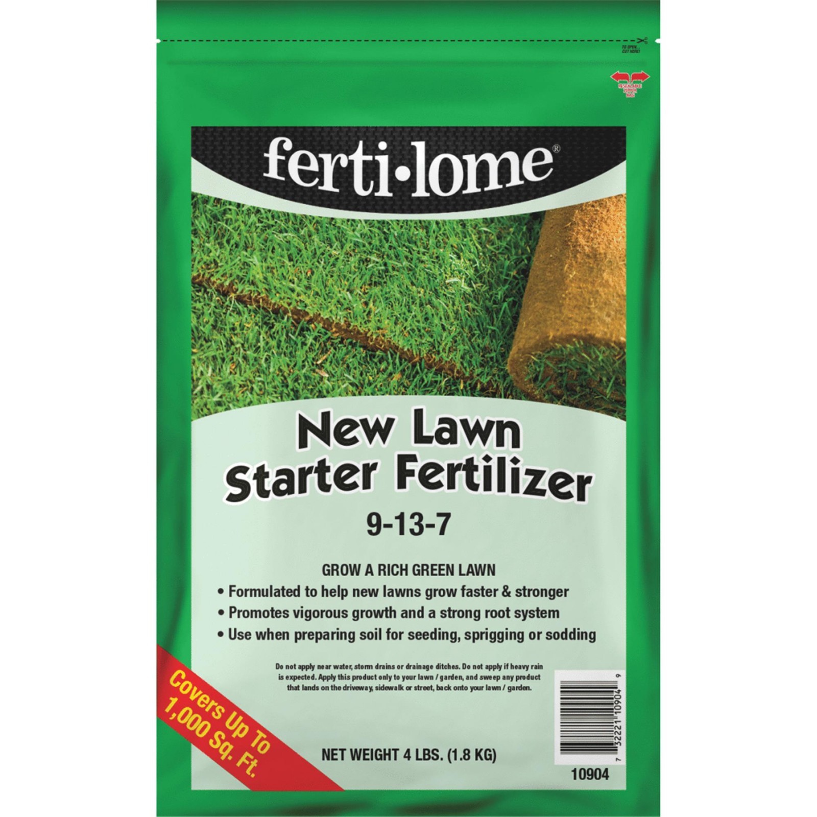 Ferti-Lome New Lawn Fertilizer Starter Cool 1000 sq. ft. Granules 9-13-7 NEW