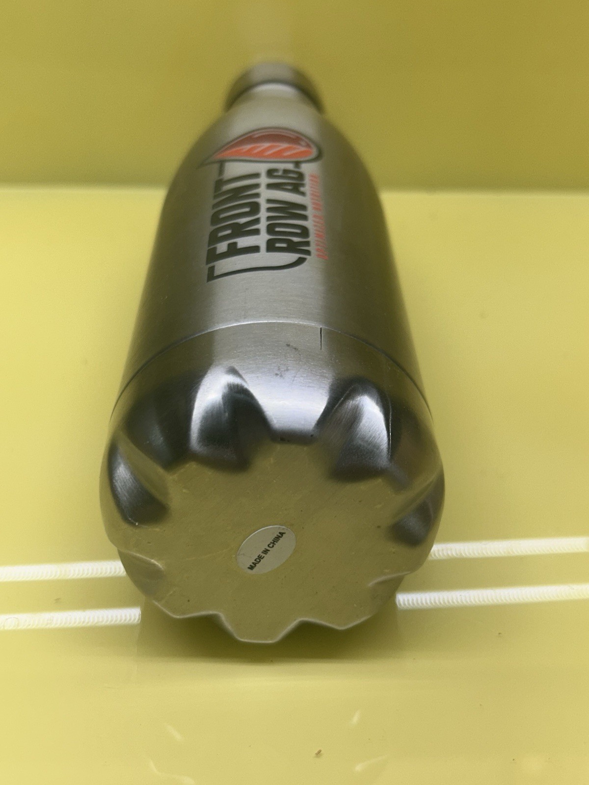 Front Row Ag Si Nutrition Stainless Steel Tumbler Bottle & Top Rare For Water