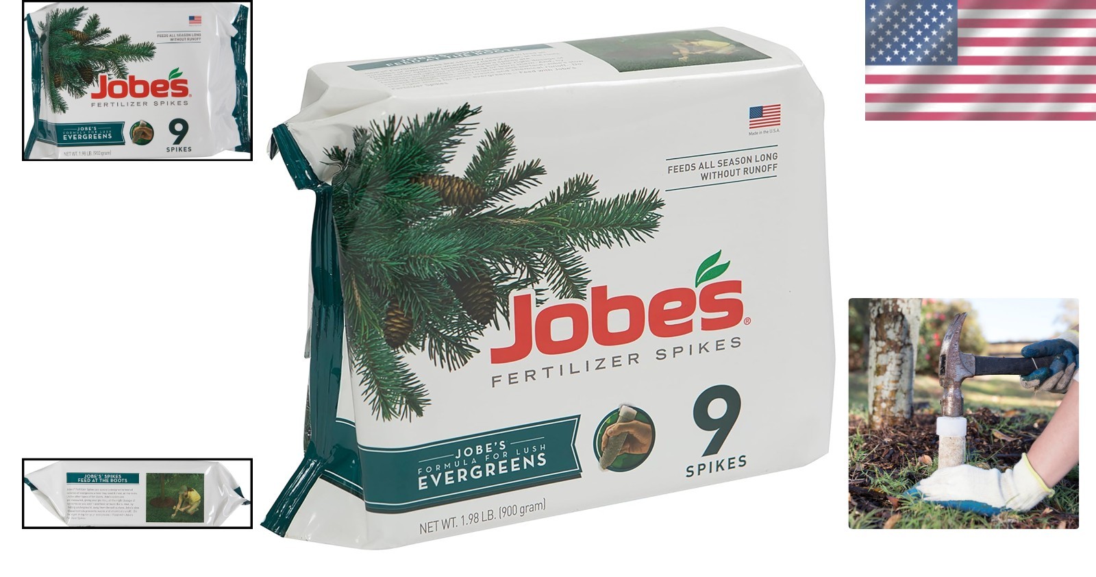 Easy Plant Care: Jobe’s 9 Count Evergreen Fertilizer Spikes for Beautiful Yards