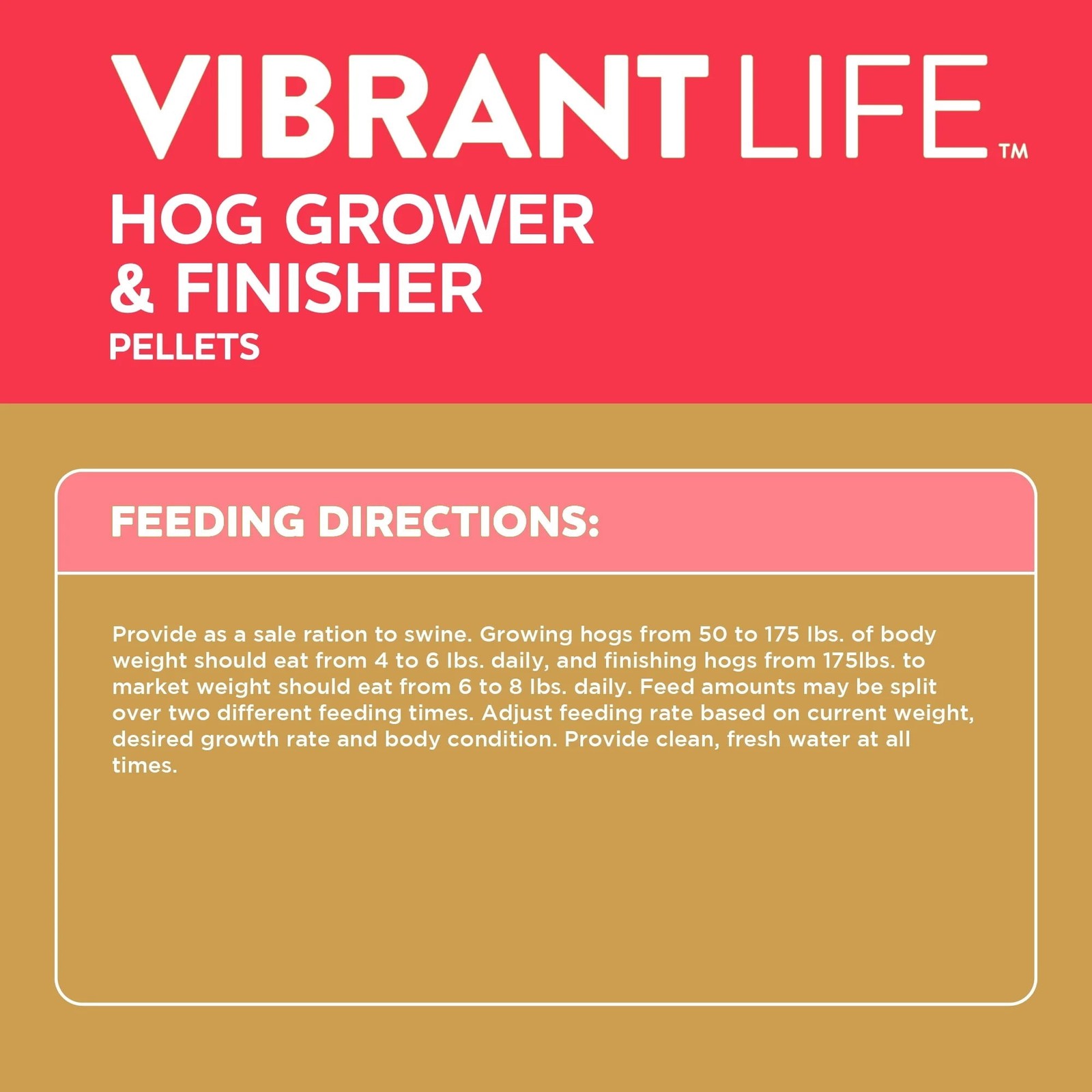 (2 pack) Hog Grower & Finisher Pellet Feed, 40 lb Bag