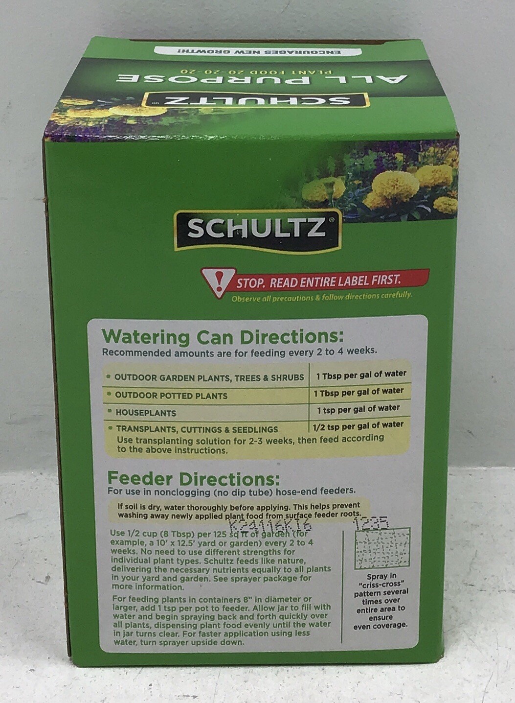 Schultz All Purpose Plant Food 20-20-20 Fast Acting Lot Of 2