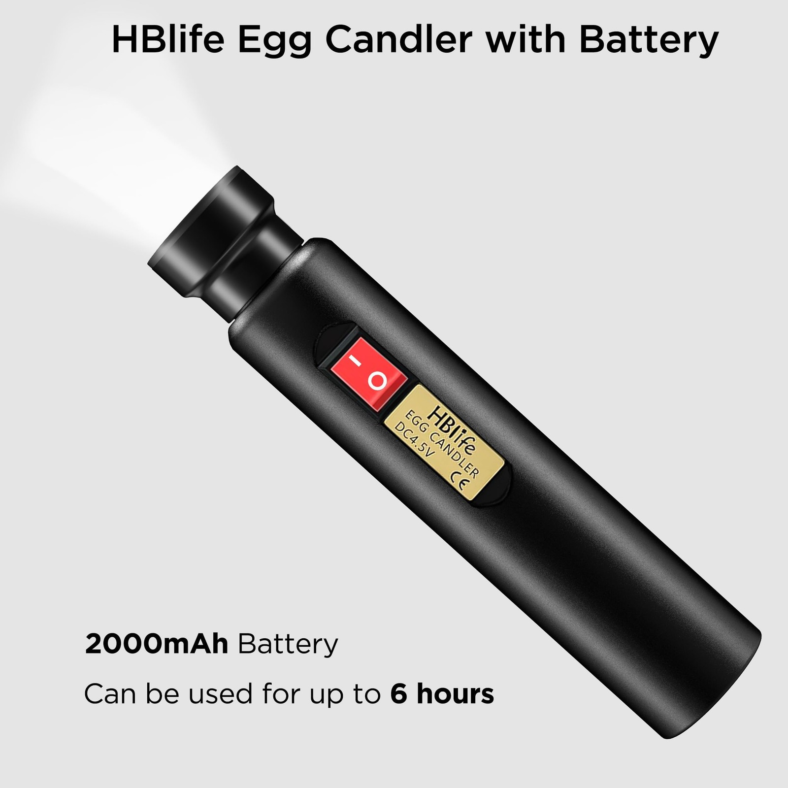Hblife Egg Candler Wireless Rechargeable Led Bright Cool Light Egg Candler