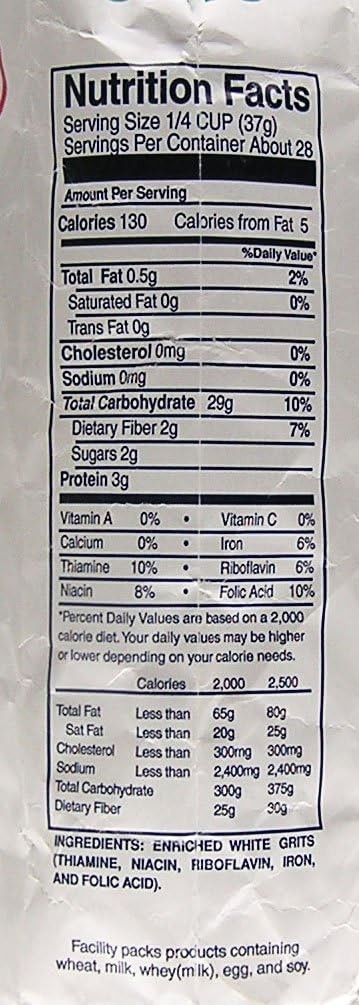 Moss Water Ground White Corn Grits 2 Lbs (Pack of 2)