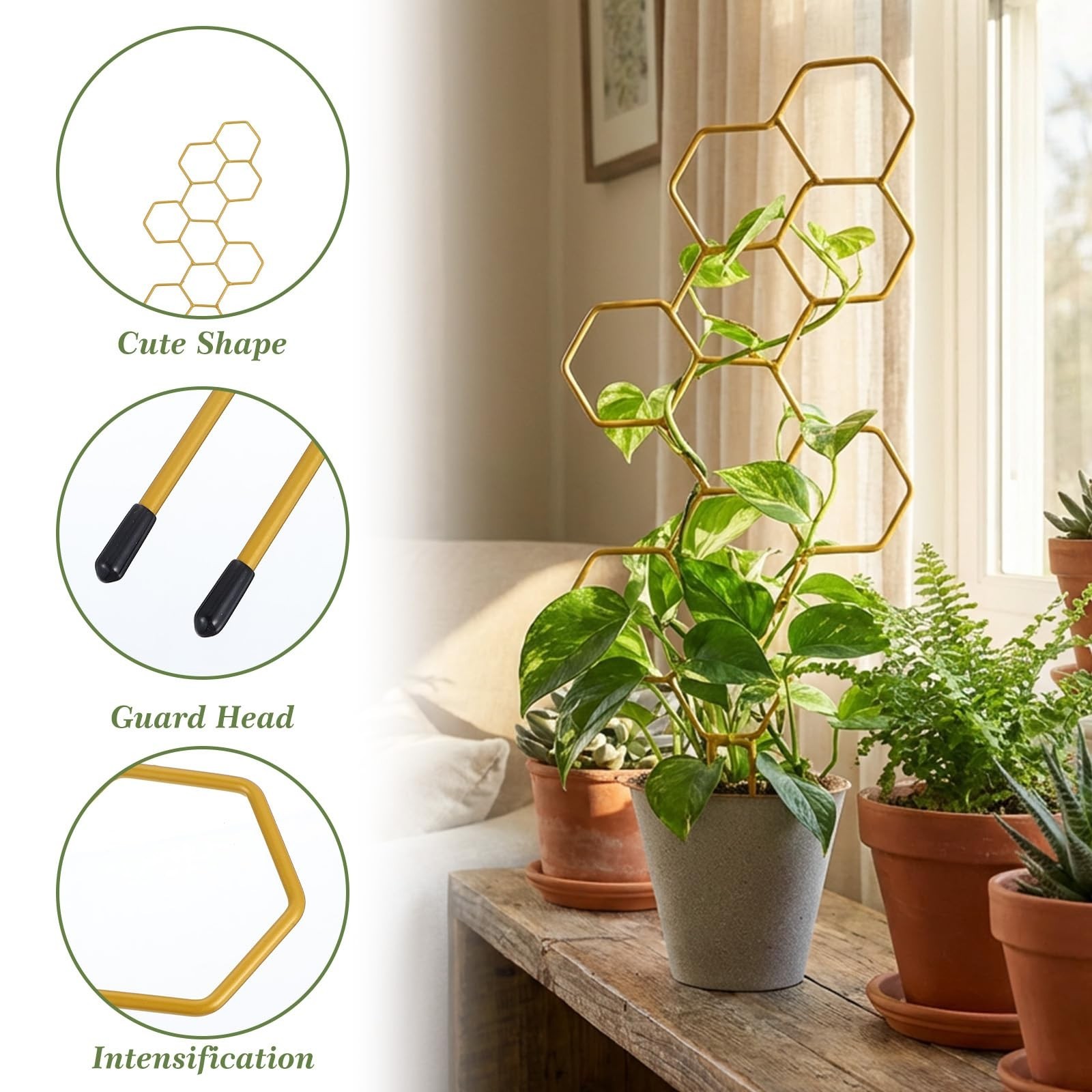 Small Trellis for Potted Plants, 14 Inch Indoor Trellis for Climbing Plants H…