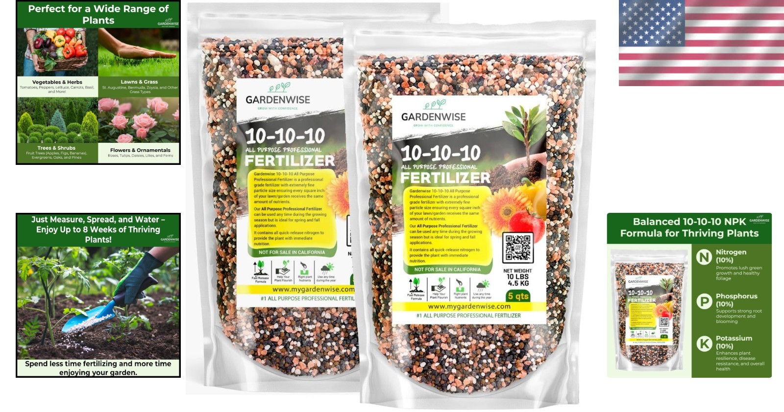 All-Purpose 10-10-10 Fertilizer for Indoor/Outdoor Plants