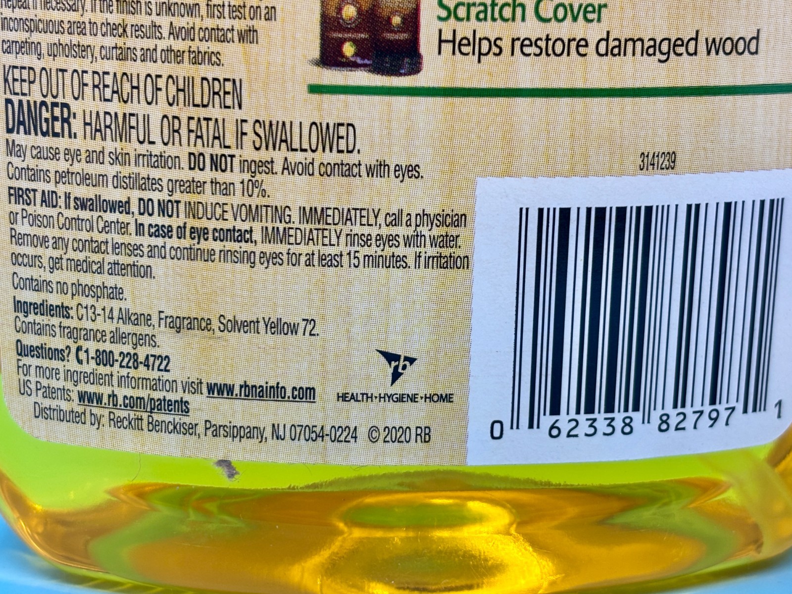 2x Old English Lemon Oil Wood Conditioner Cleaner Furniture Polish Spray 12oz