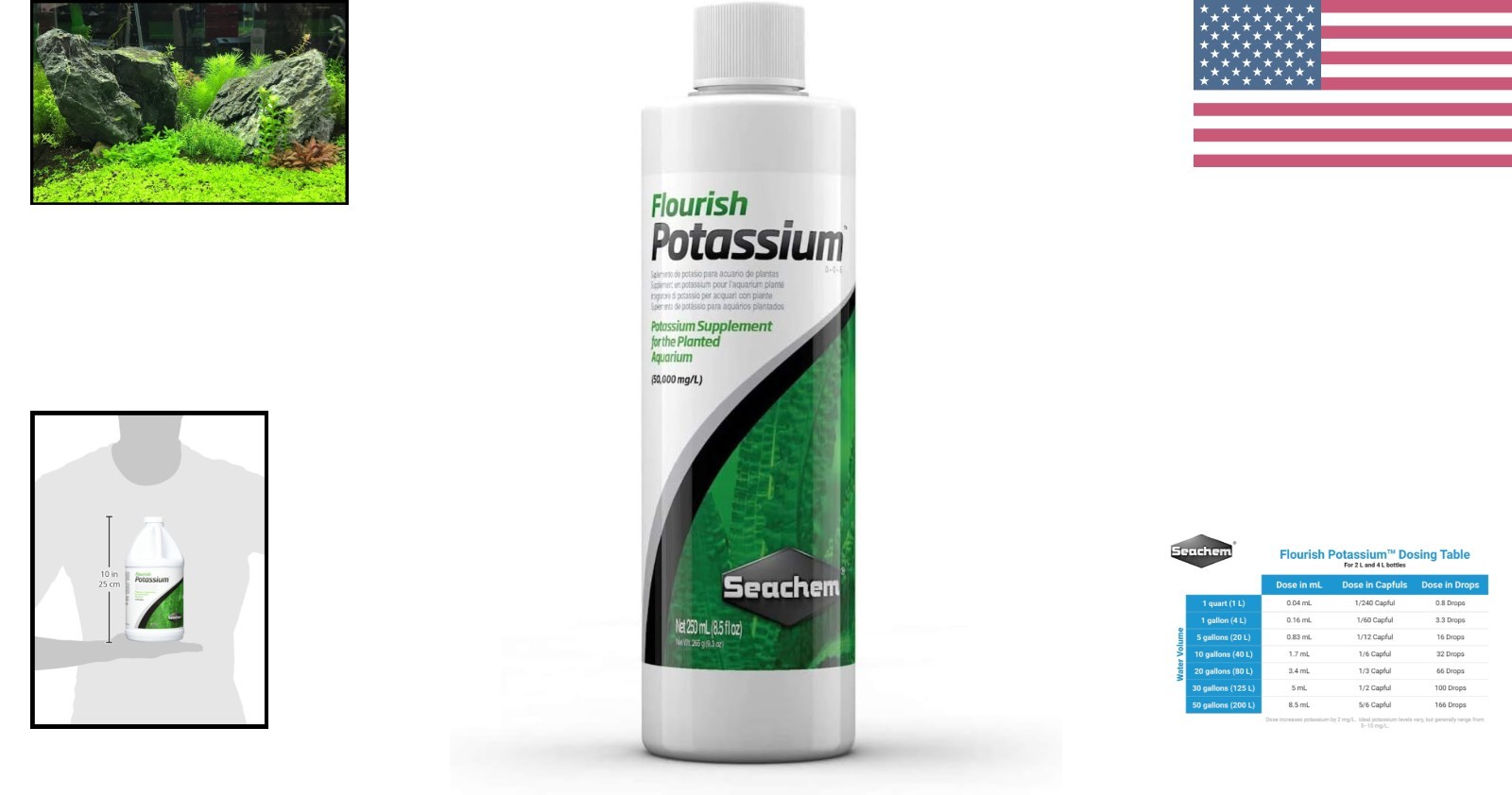 2 L Flourish Potassium Supplement – Boost Aquarium Plant Growth Without Nitrates