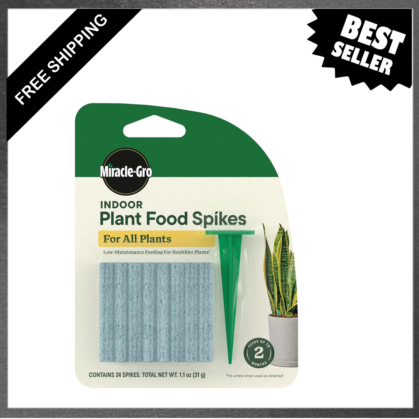Indoor Plant Food Spikes for All Plants, Fertilizer Spikes for Houseplants