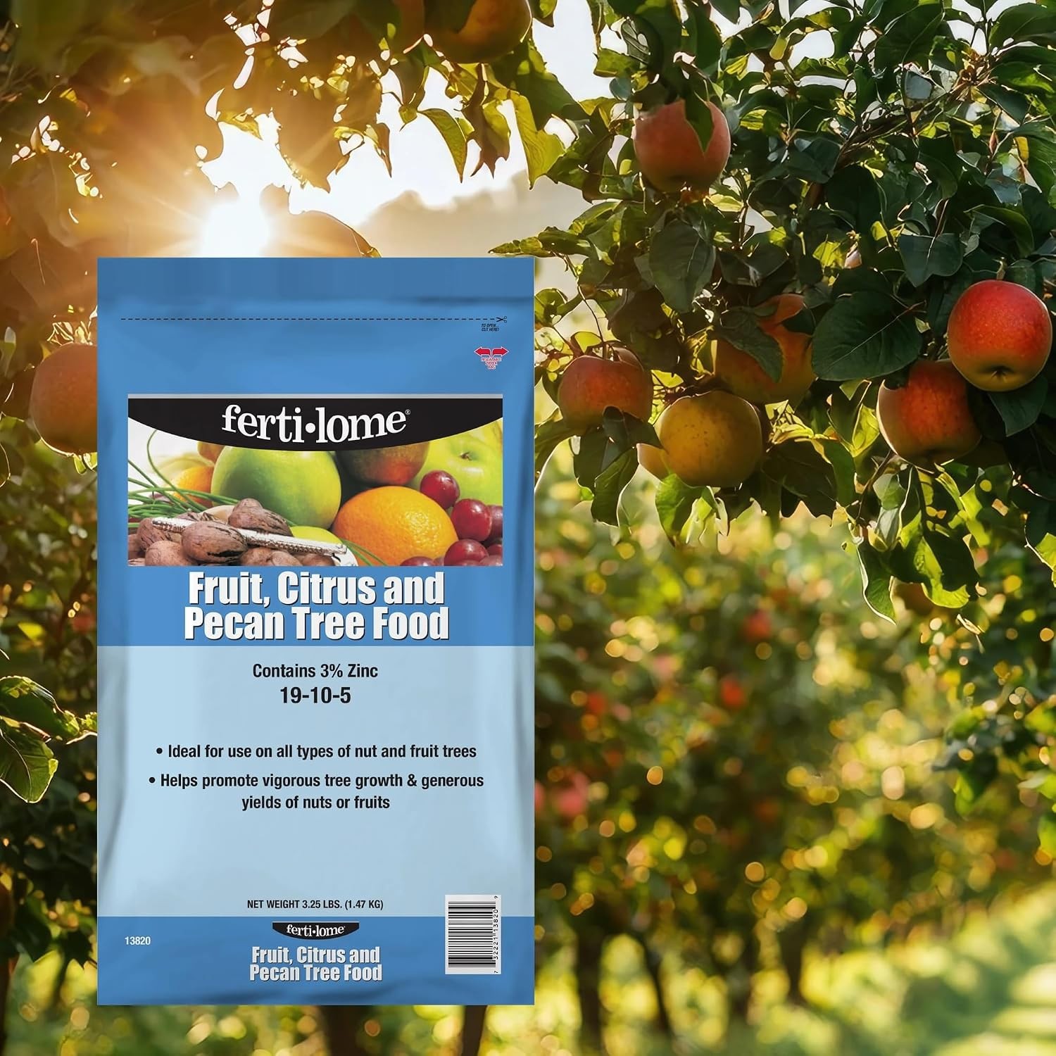 Fertilome (10822) Fruit Citrus and Pecan Tree Food 19-10-5 (20 lbs.)