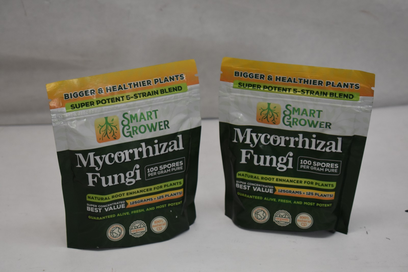 Mycorrhizal Fungi Organic Root Enhancer for Plants Super Potent 100 Spore 2 Pack