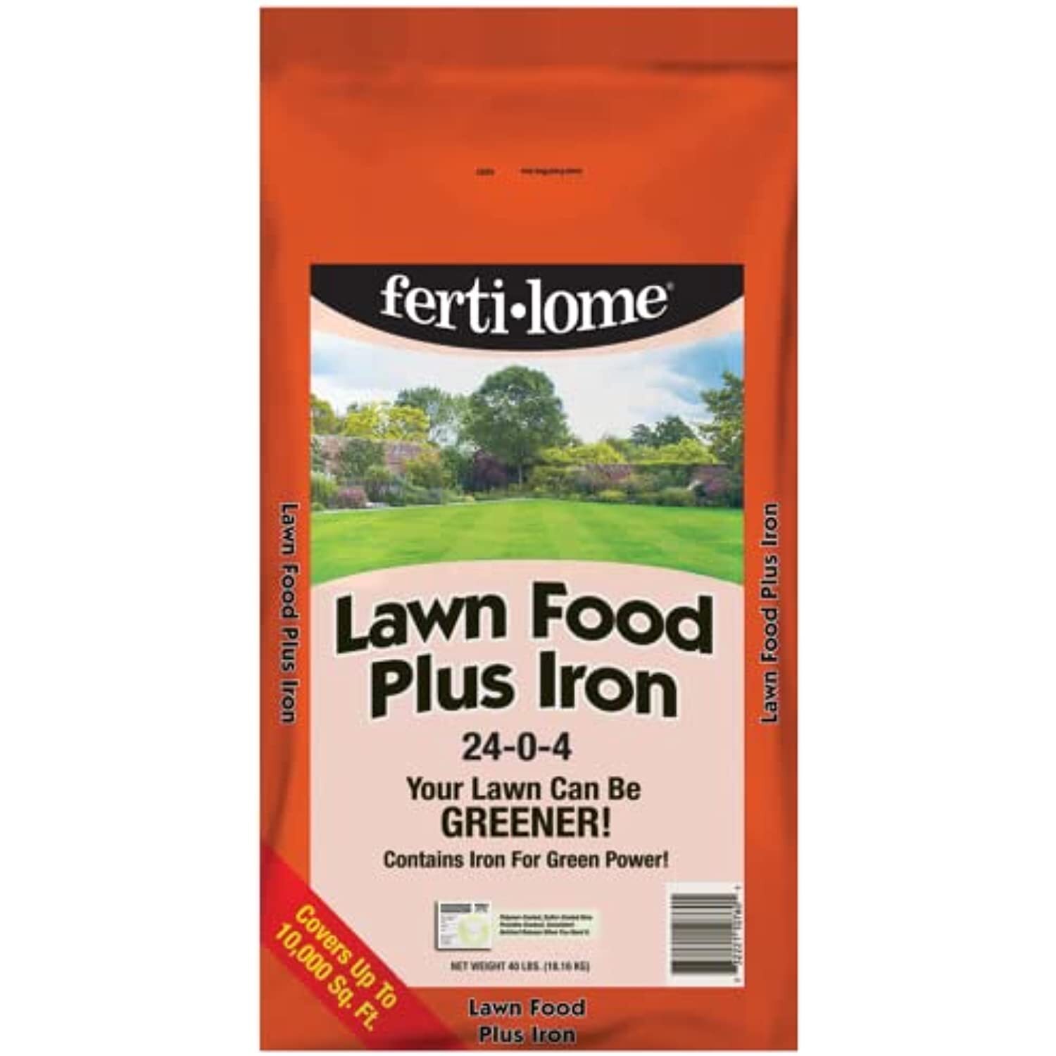 Fertilome (10760) Lawn Food Plus Iron 24-0-4 (40 lbs.)