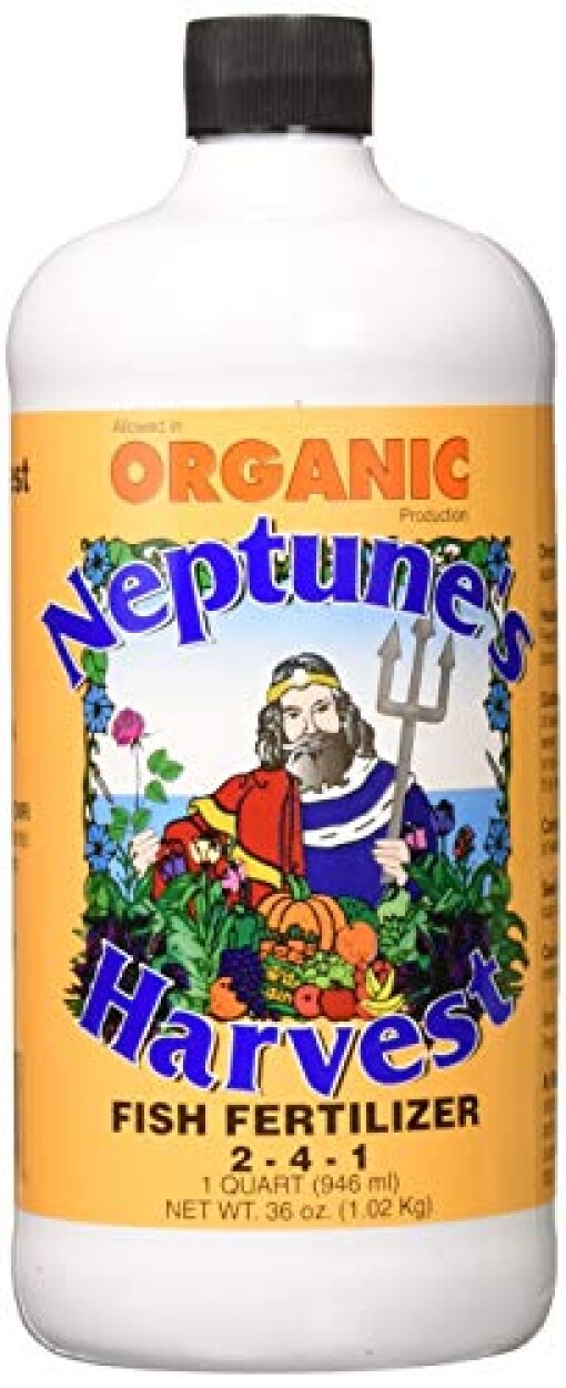 Neptune’s Harvest HF136 Hydrolyzed Fish Fertilizer 2-4-1 , 36 Ounce
